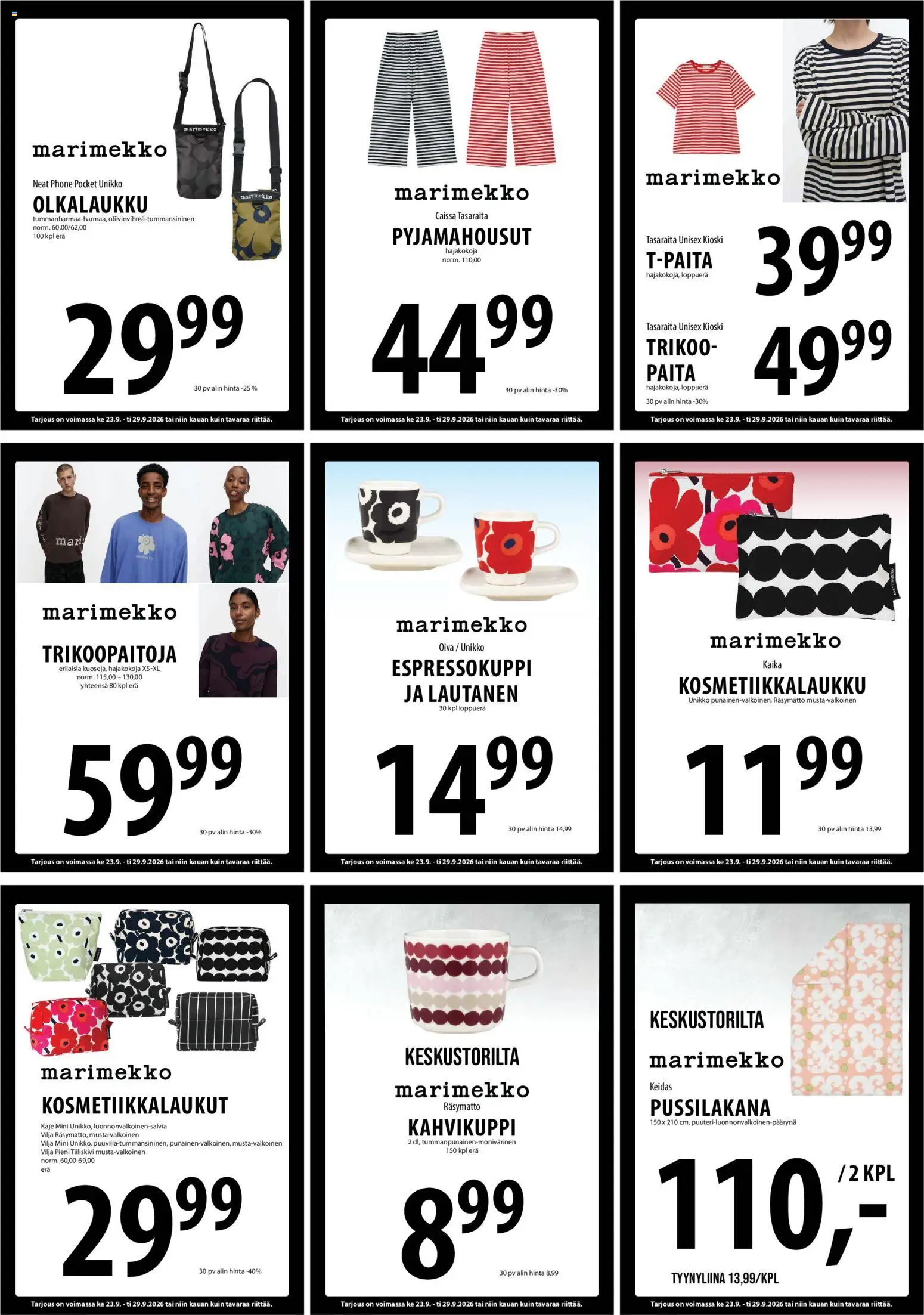 Tuuri tarjoukset – voimassa 23/09/2026 alkaen | Sivu: 11 | Tuotteet: Paita, Lautanen, Tyynyliina