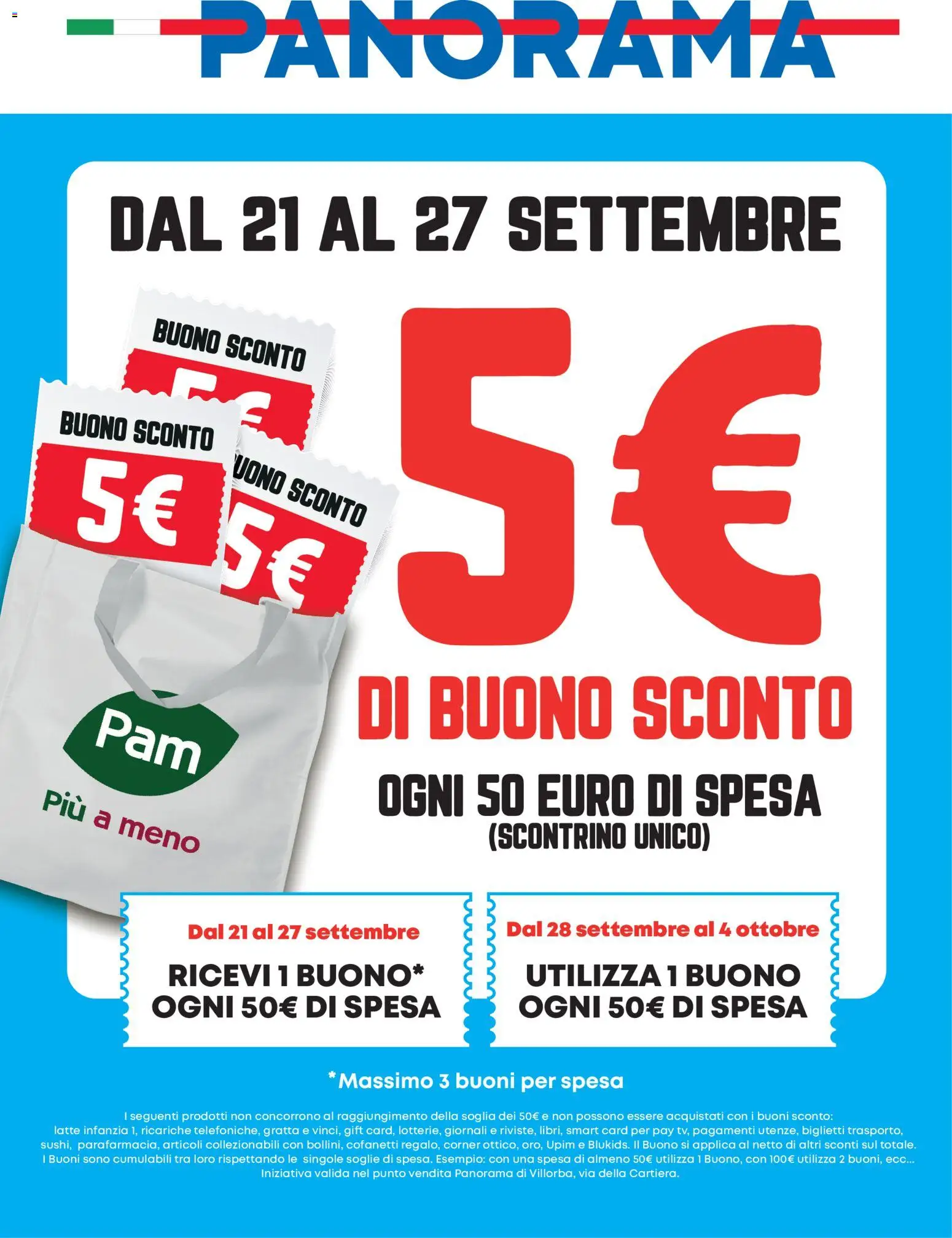 Volantino Panorama del 21/09/2026 | Pagina: 1 | Prodotti: Latte