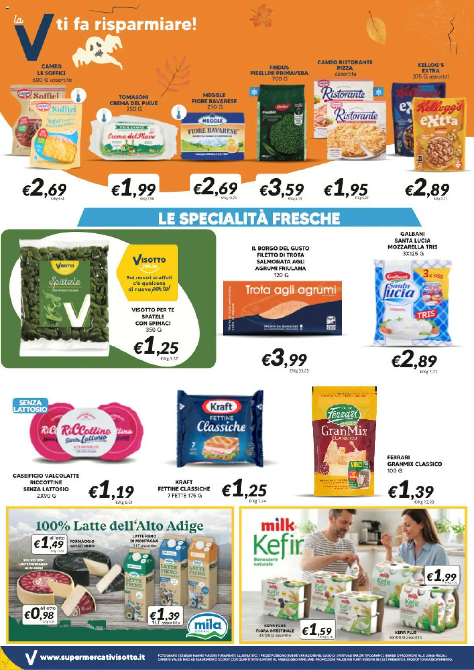Volantino Visotto del 21/10/2026 | Pagina: 4 | Prodotti: Tè, Filetto, Specialità, Senza lattosio