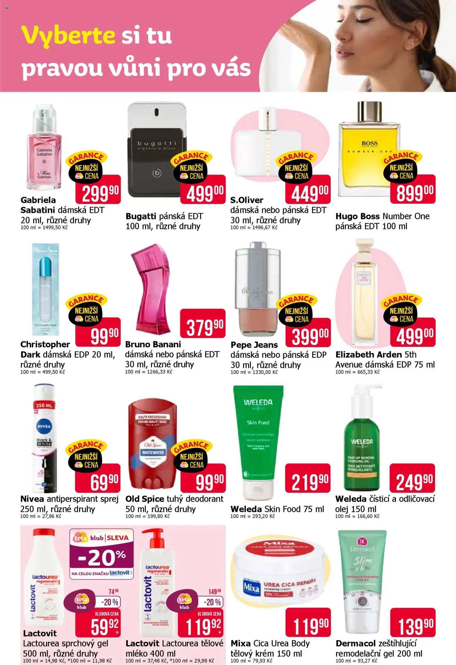 TETA Drogerie leták od 12.03.2026 | Strana: 8 | Produkty: Mixa, Tělové mléko, Krém, Old Spice