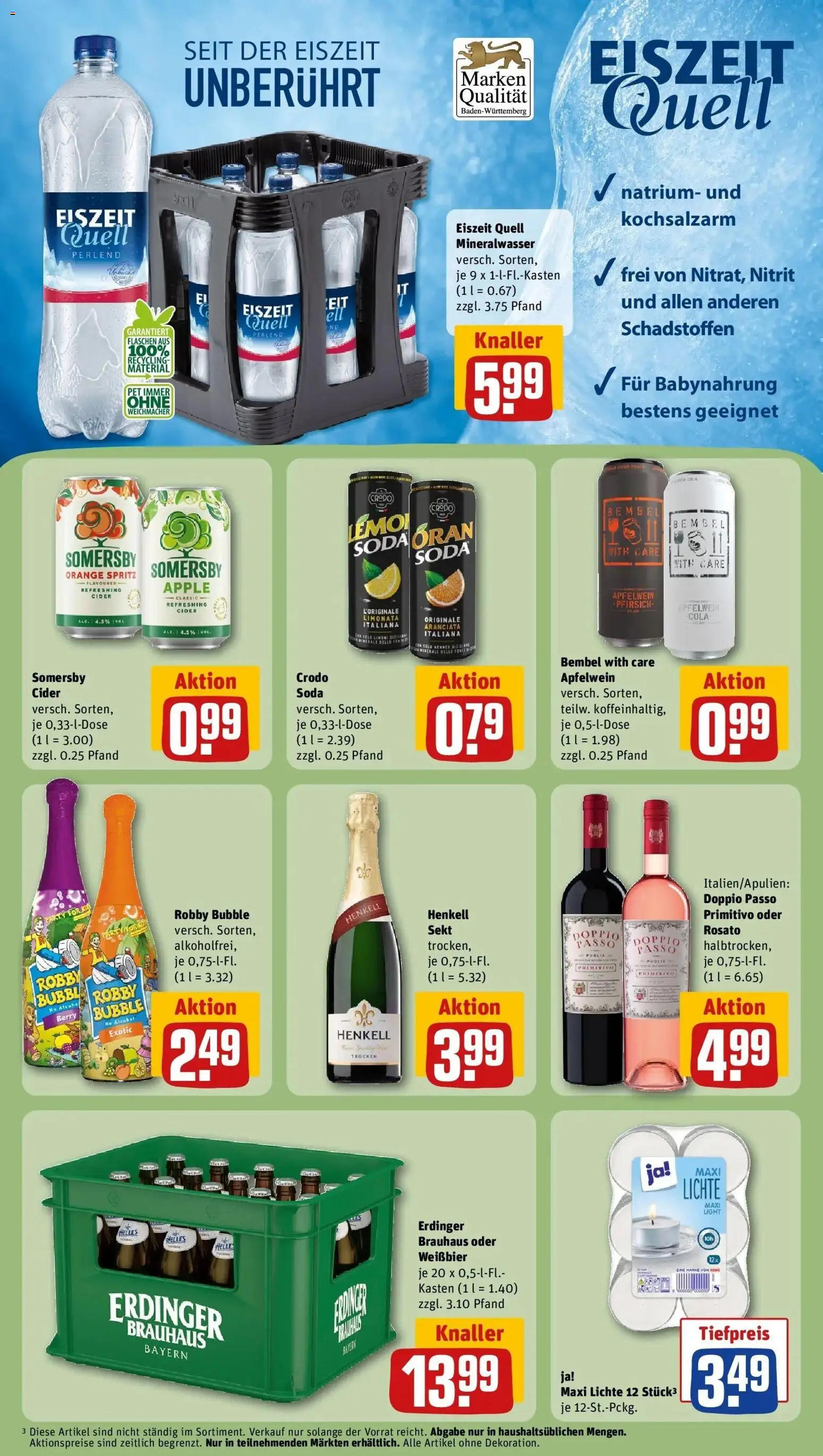 REWE Prospekt ab 04.05.2026 zum Blättern » Angebote | Seite: 23 | Produkte: Erdinger, Doppio passo primitivo, Apple, Doppio Passo