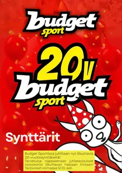 Budget Sport-mainoslehti voimassa 06/10/2026 alkaen