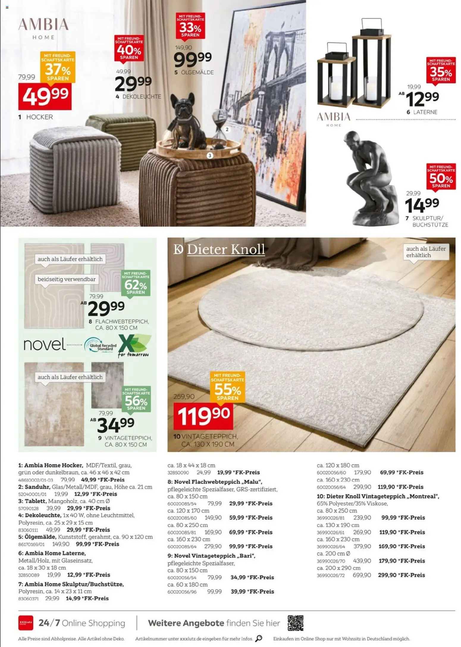 XXXLutz Bis zu 73% auf Wohnaccessoires – gültig ab 05.09.2026 | Seite: 12 | Produkte: Hocker