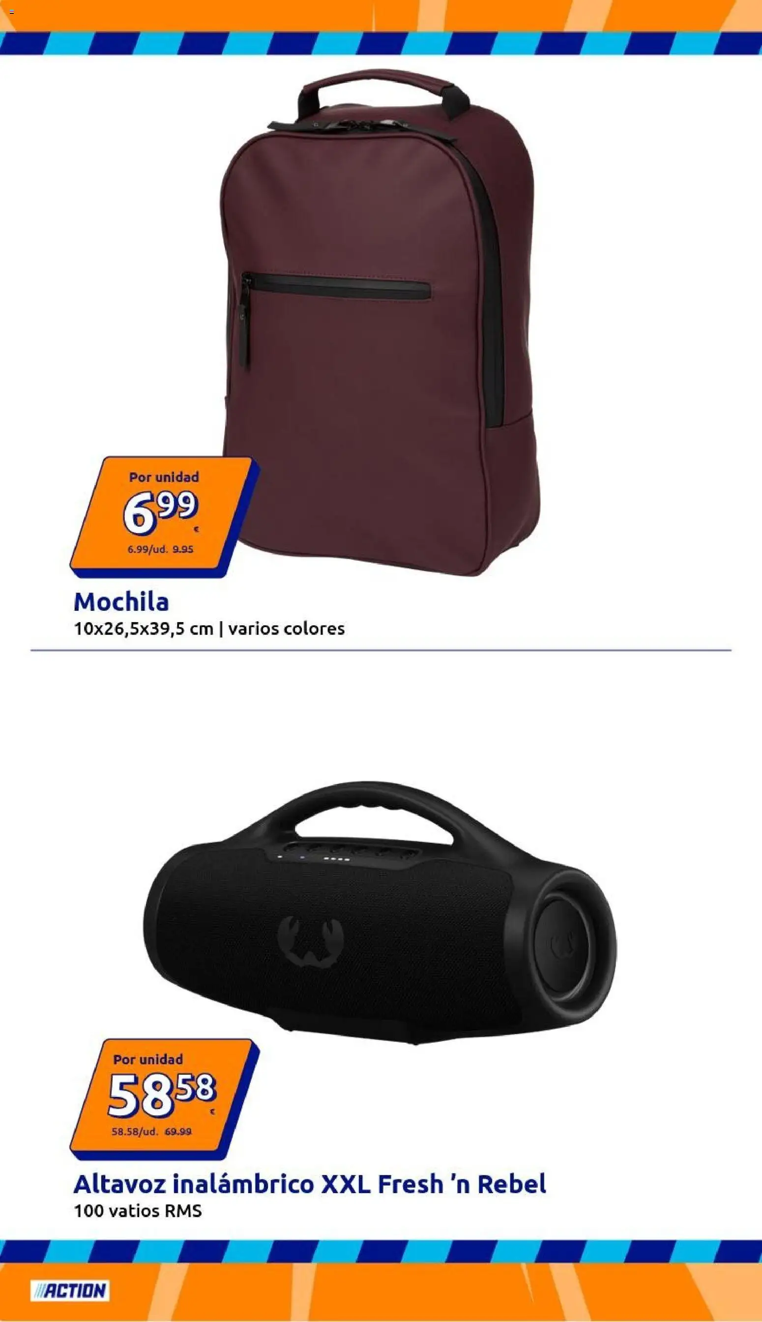 Action folleto │ válido desde el 27.05.2026 | Página: 16 | Productos: Mochila, Altavoz