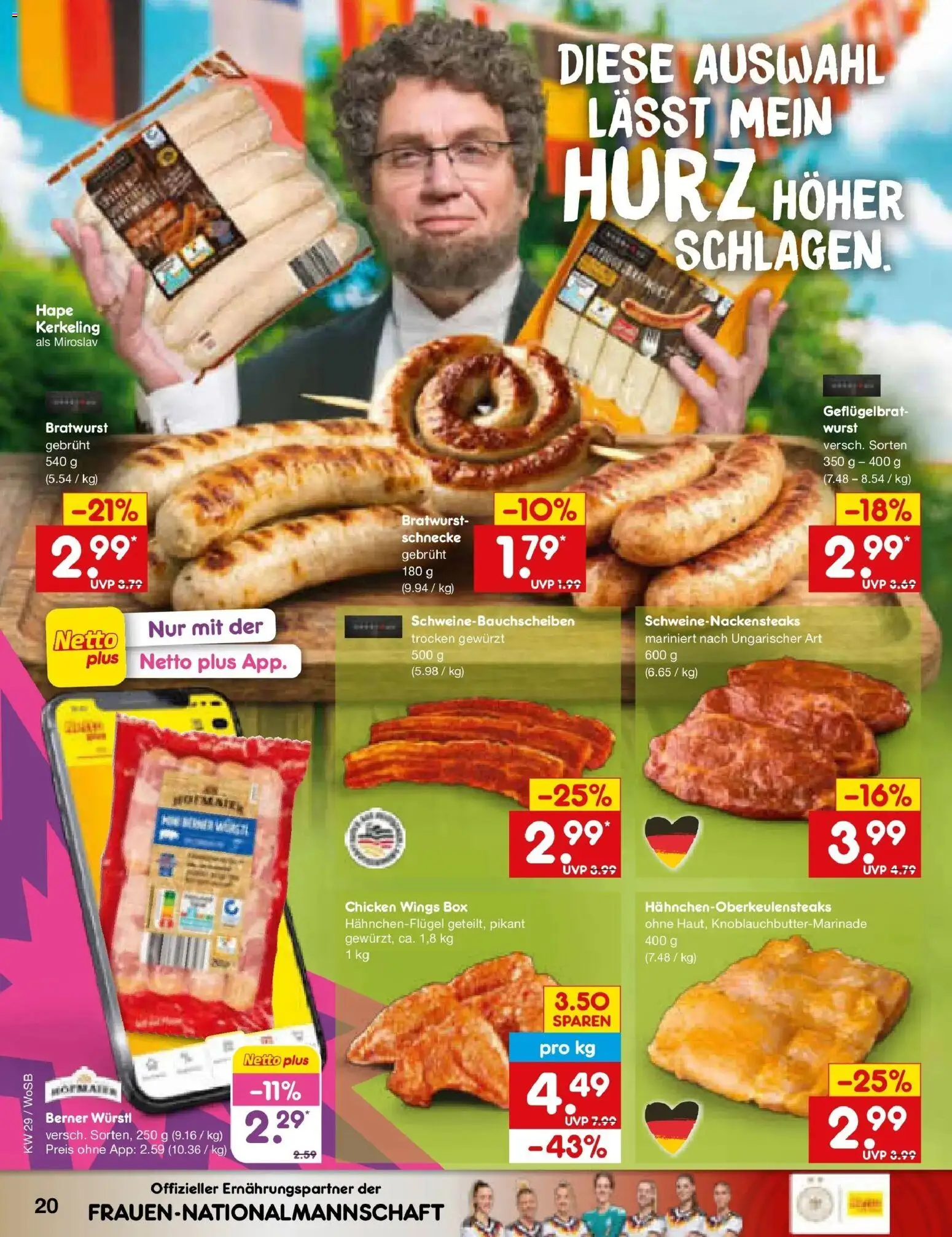 Netto Marken-Discount Prospekt Ludwigshafen-Edigheim – gültig ab 13.07.2026 | Seite: 28 | Produkte: Box, Würstl, Bratwurst, Wurst
