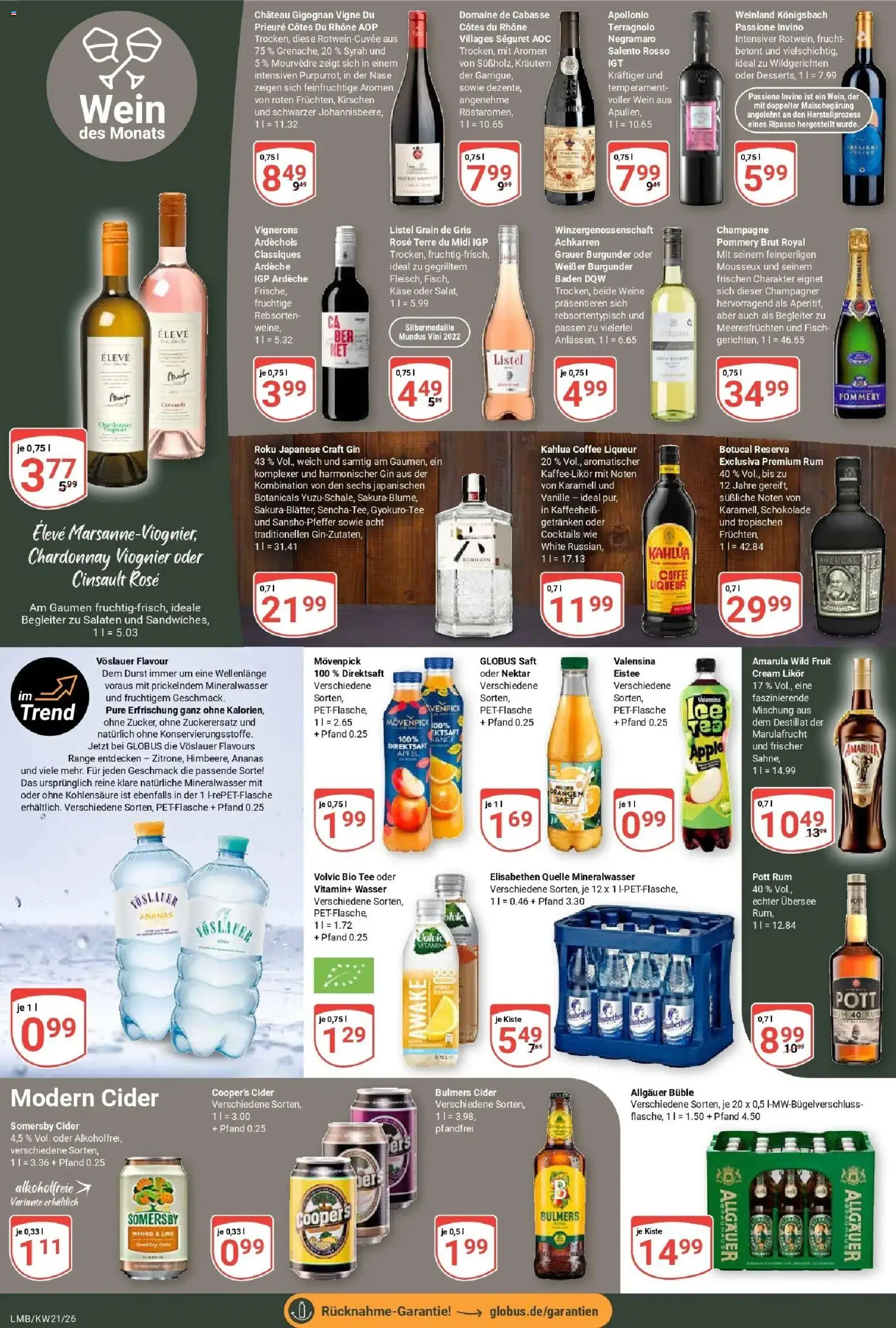 Globus Prospekt Limburg – gültig ab 17.05.2026 | Seite: 17 | Produkte: Schokolade, Apple, Kirschen, Tee