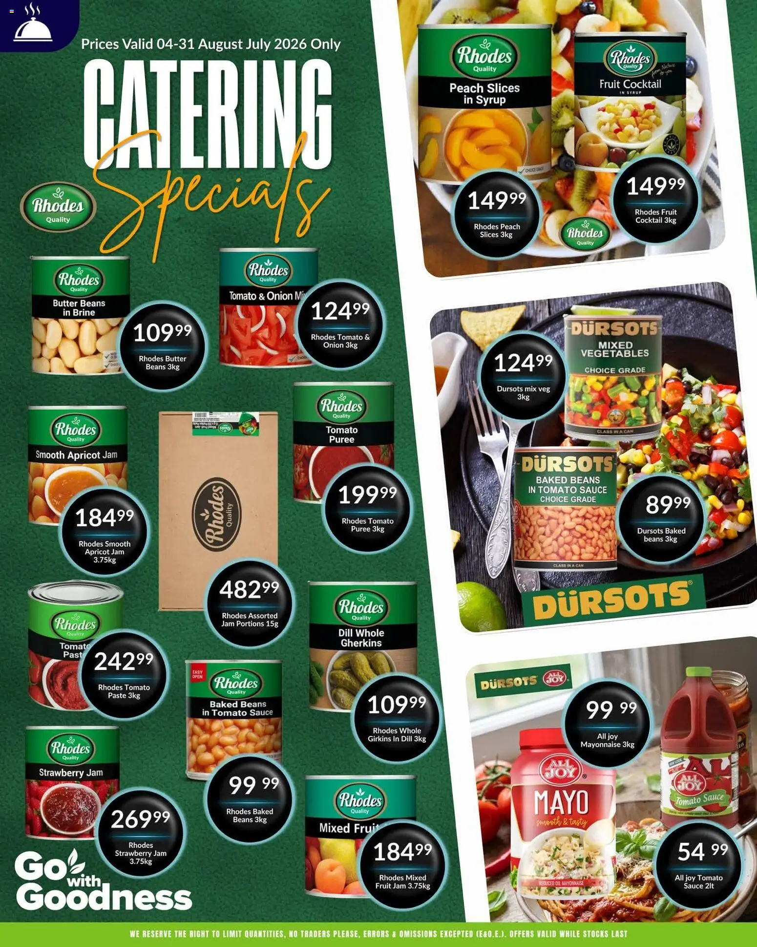 New Super Save catalogue – valid from 04/08/2026 | Page: 2 | Products: Baked beans, Oil, Fruit, Peach