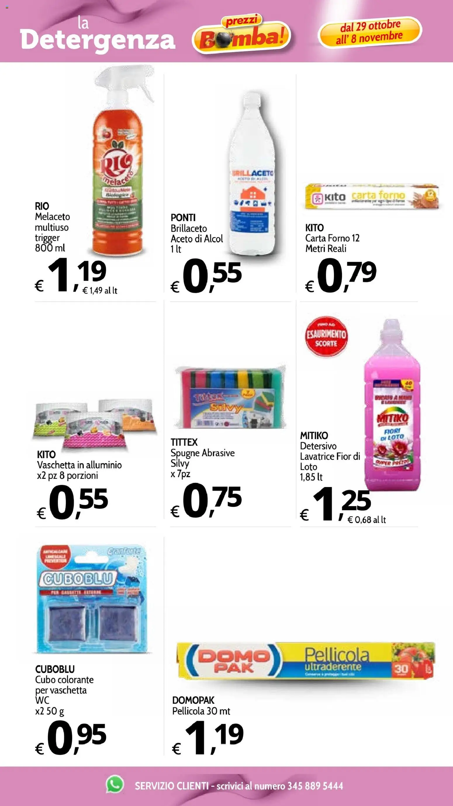 Volantino Primo Prezzo del 29/10/2026 | Pagina: 18 | Prodotti: Loto, Fiori, Carta forno, Spugne