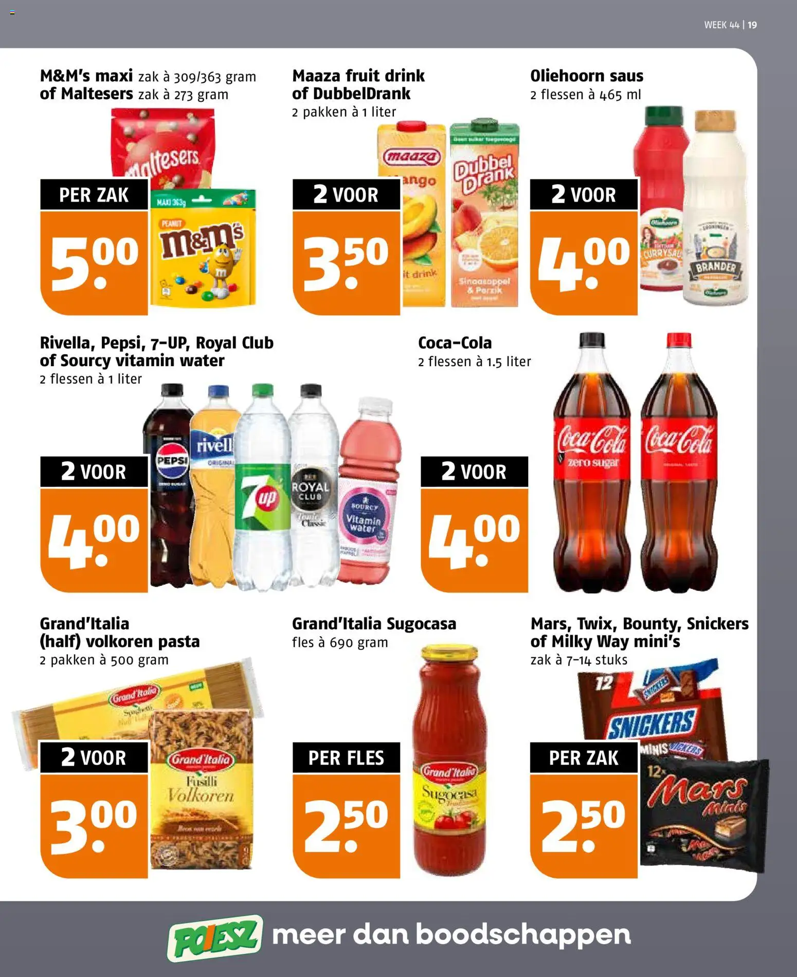 {H1} | Pagina: 19 | Producten: Fles, Snickers, Water, Fruit