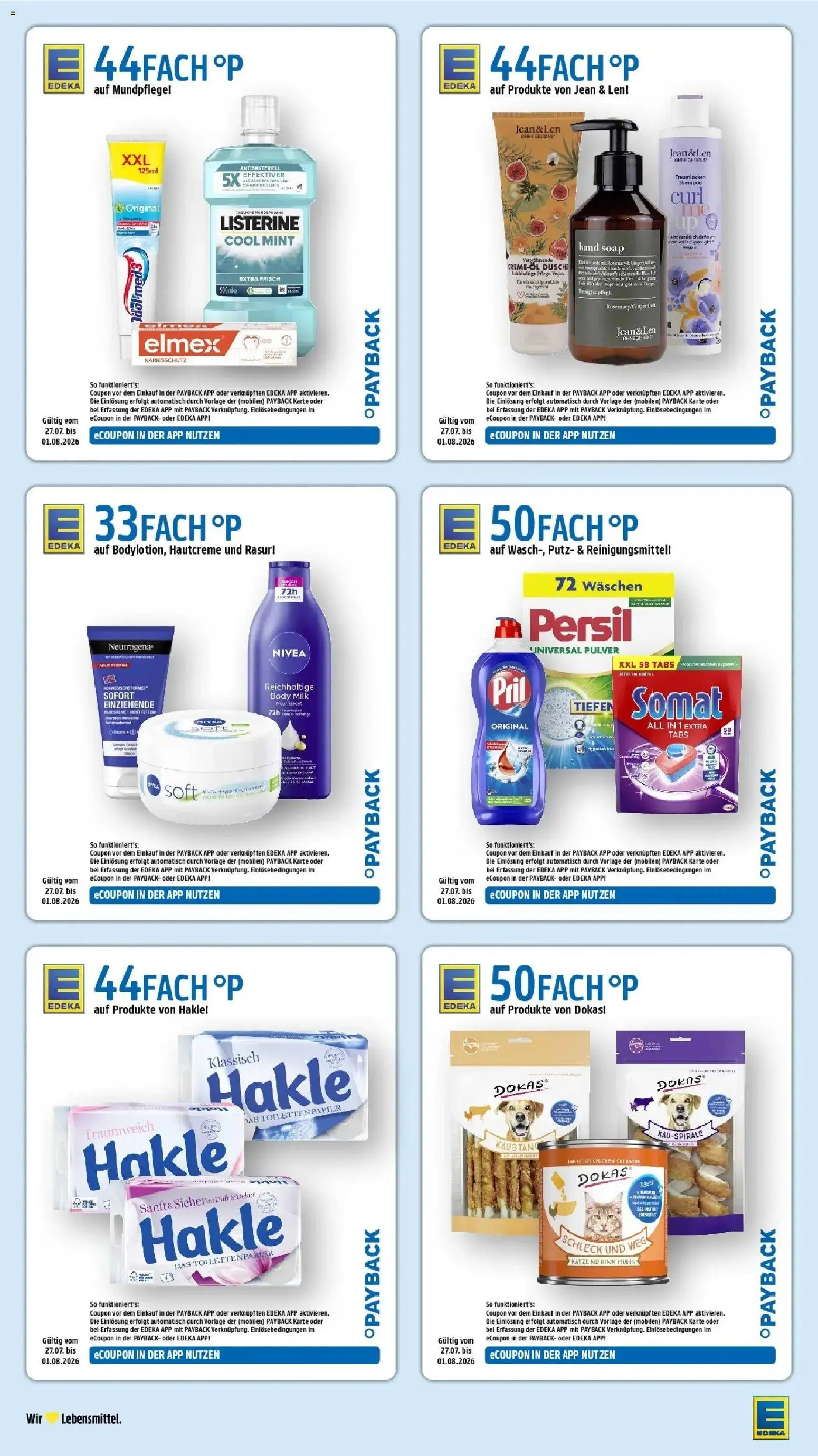 Edeka Prospekt Freiburg – gültig ab 27.07.2026 | Seite: 36 | Produkte: Dusche, Duft, Persil, Toilettenpapier