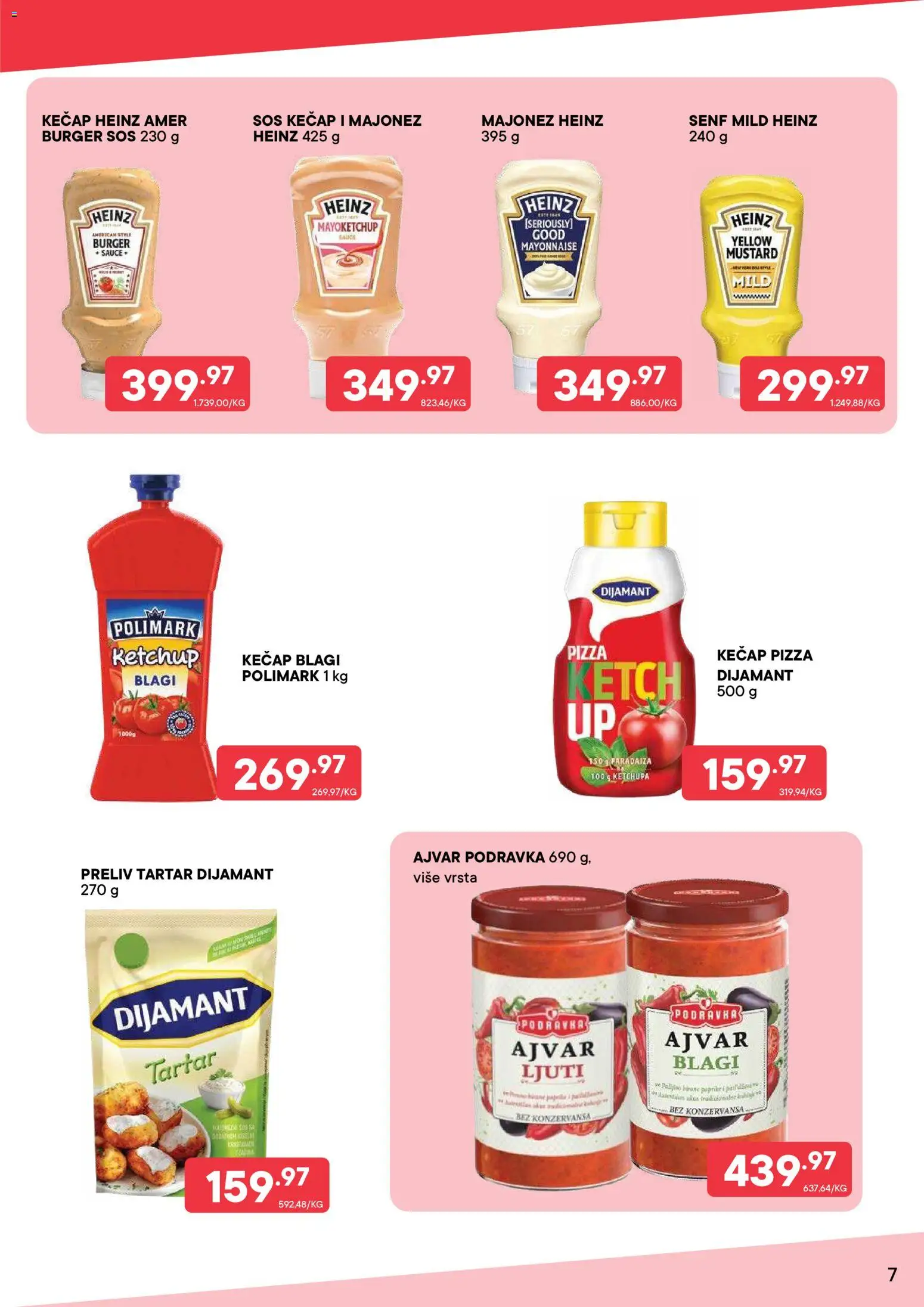 PerSu katalog - važi od 20.07.2026 | Strana: 7 | Proizvode: Majonez, Ajvar, Burger, Sos