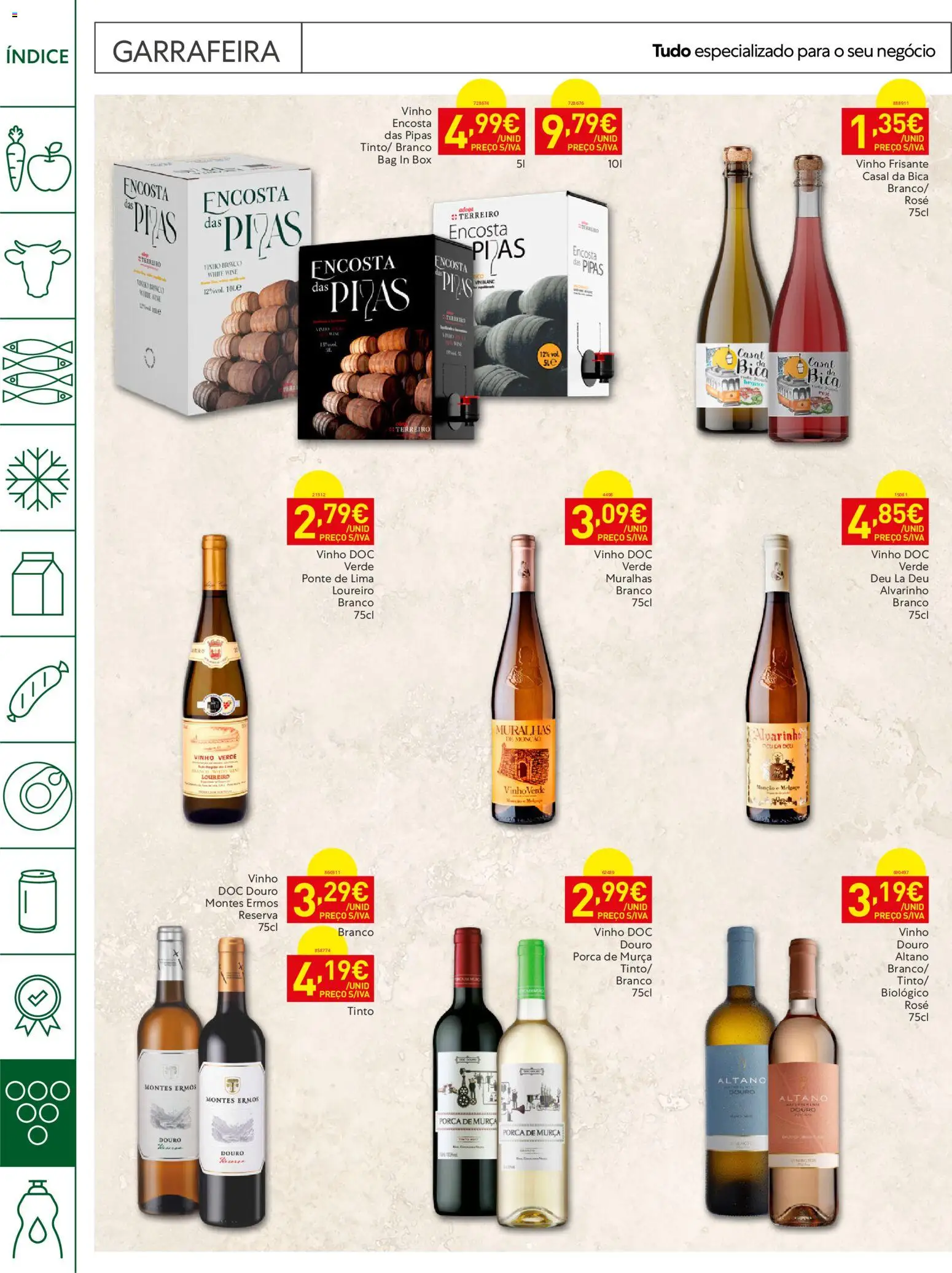 Recheio Horeca │ válido de 15/09/2026 | Página: 22 | Produtos: Vinho branco, Vinho, Lima