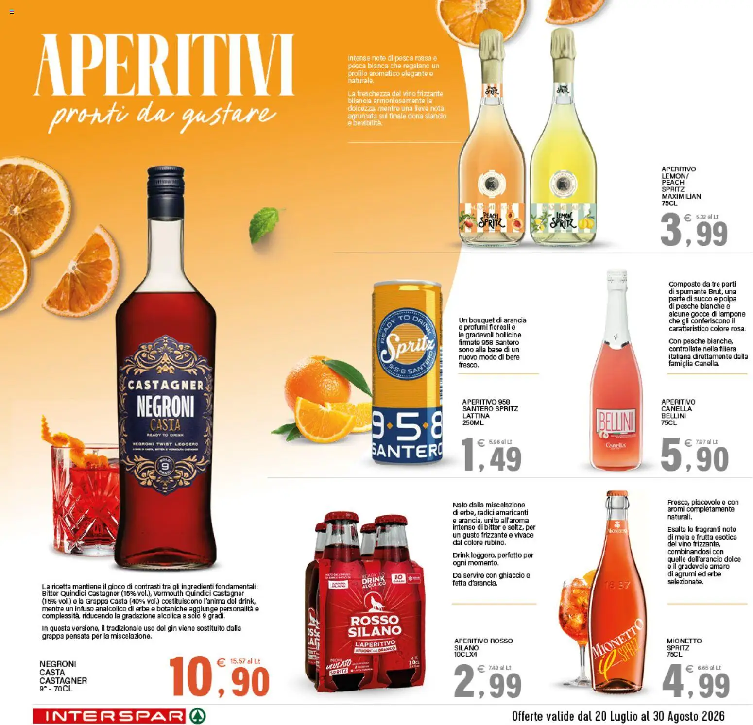 Volantino Interspar del 20/07/2026 | Pagina: 11 | Prodotti: Succo, Frutta, Profumi, Pesche