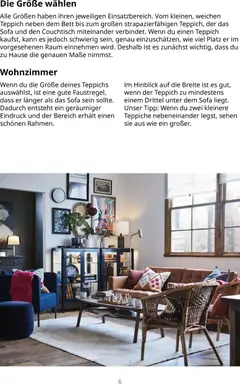 Ikea Teppichlösungen ab 16.09.2026 gültig | Seite: 6 | Produkte: Bett, Sofa, Couchtisch, Teppich