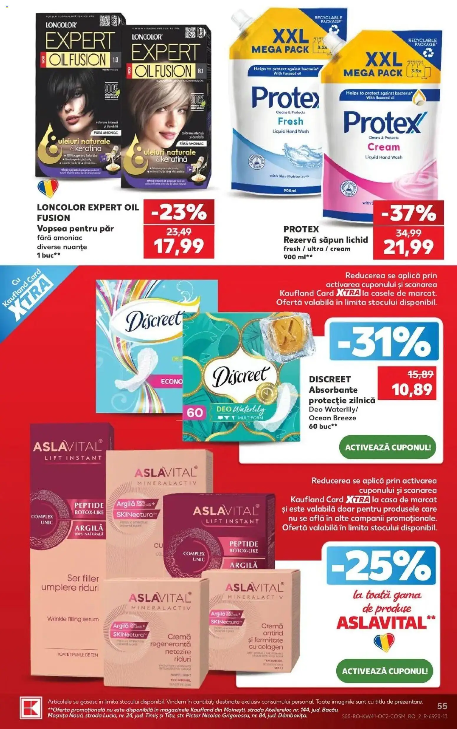 Kaufland Iași 07.10.2026 - Revista si Oferta | Pagină: 55 | Produse: Vopsea, Fusion, Săpun, Rezervă săpun