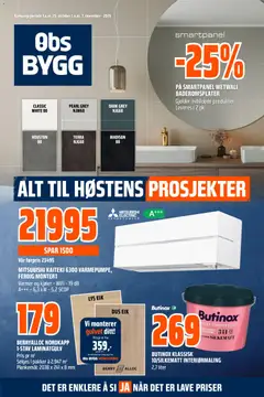 Forhåndsvisning av Obs Bygg kundeavis gyldig fra 25/10/2026