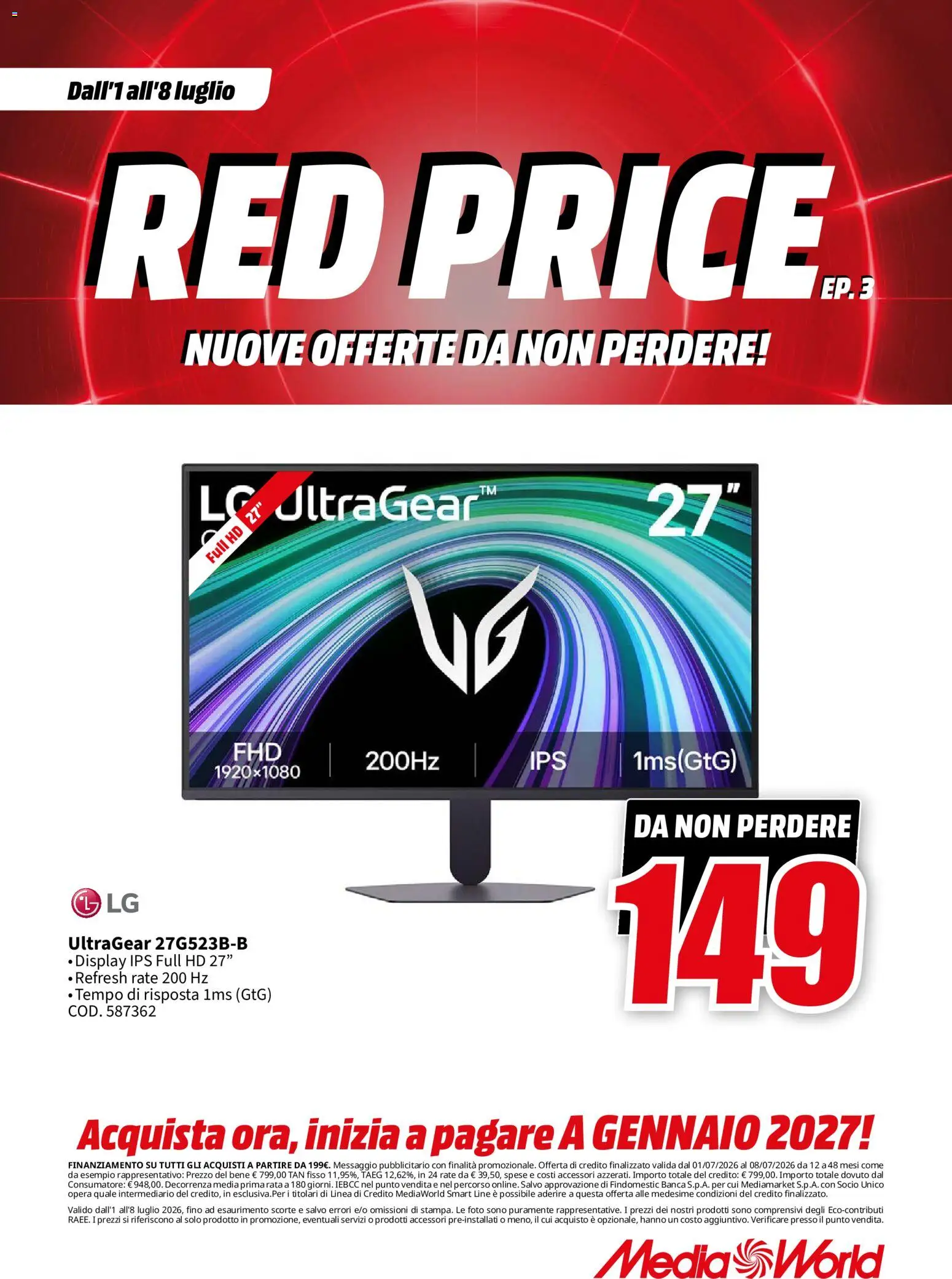 Volantino Media World del 01/07/2026 | Pagina: 49