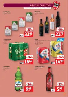 Ofertele Auchan valabile de la 06.05.2026 | Pagină: 13 | Produse: Vin, Bere, Plastik Kulübe