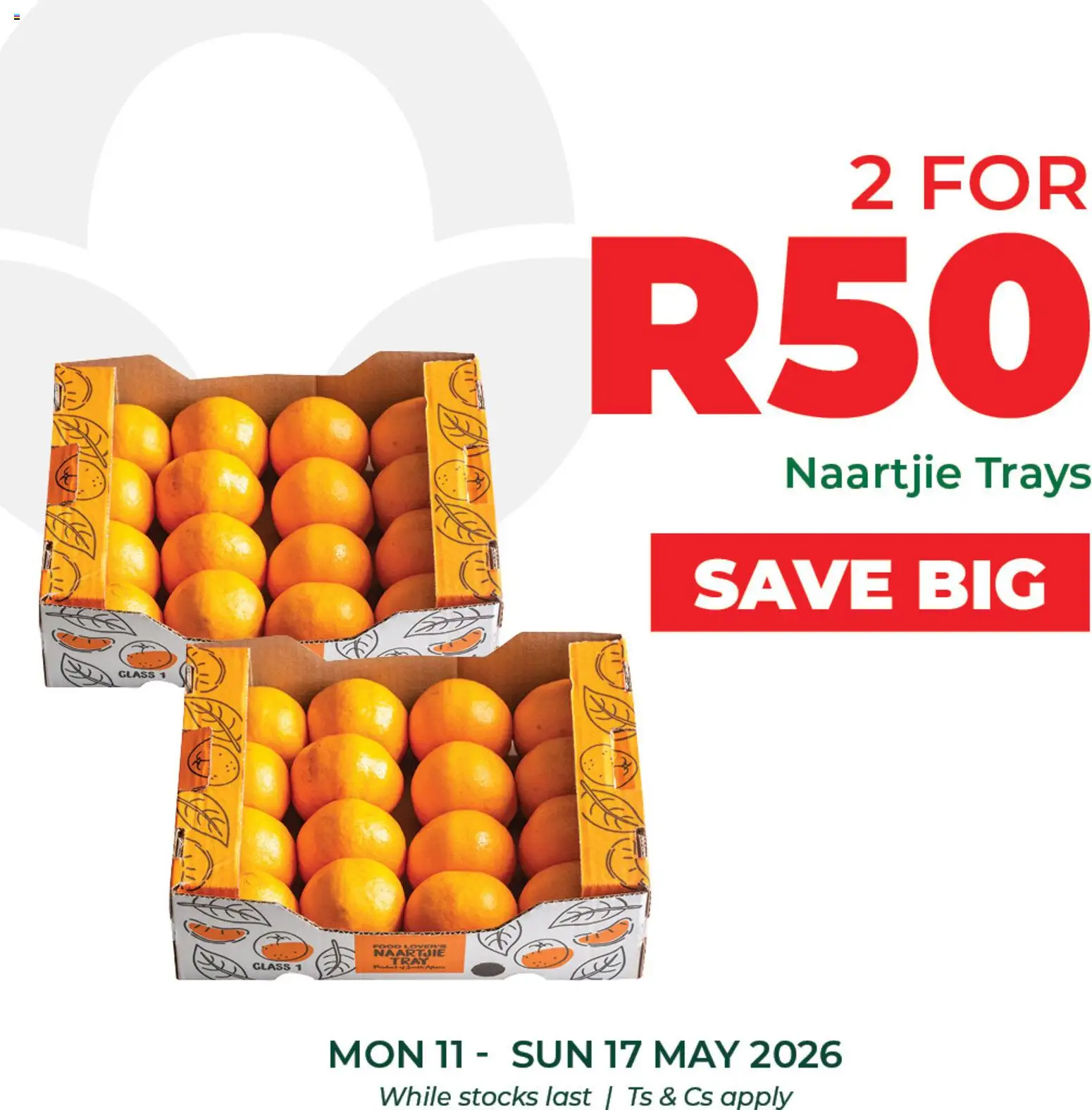 New Food Lover's Market catalogue – valid from 11.05.2026 | Page: 5 | Products: Tray, Oranges