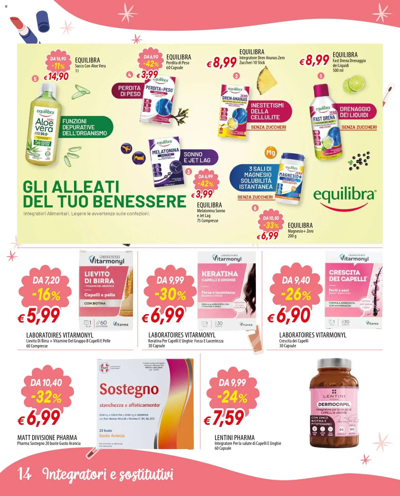Volantino Galassia del 23.04.2026 | Pagina: 14 | Prodotti: Succo, Ananas, Arancia, Aloe vera