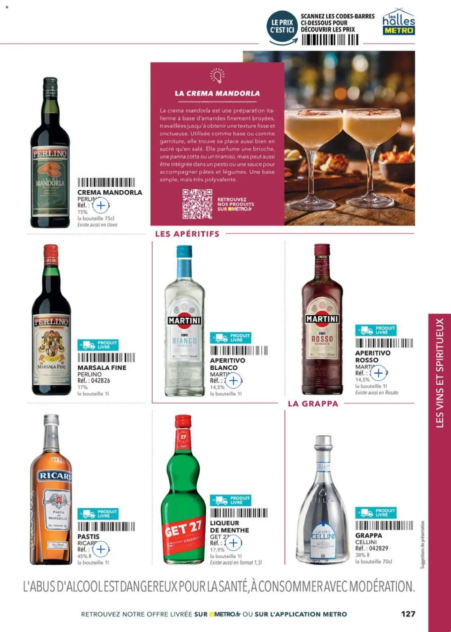 {H1} | Page: 127 | Produits: Pastis, Base, Mais, Pesto