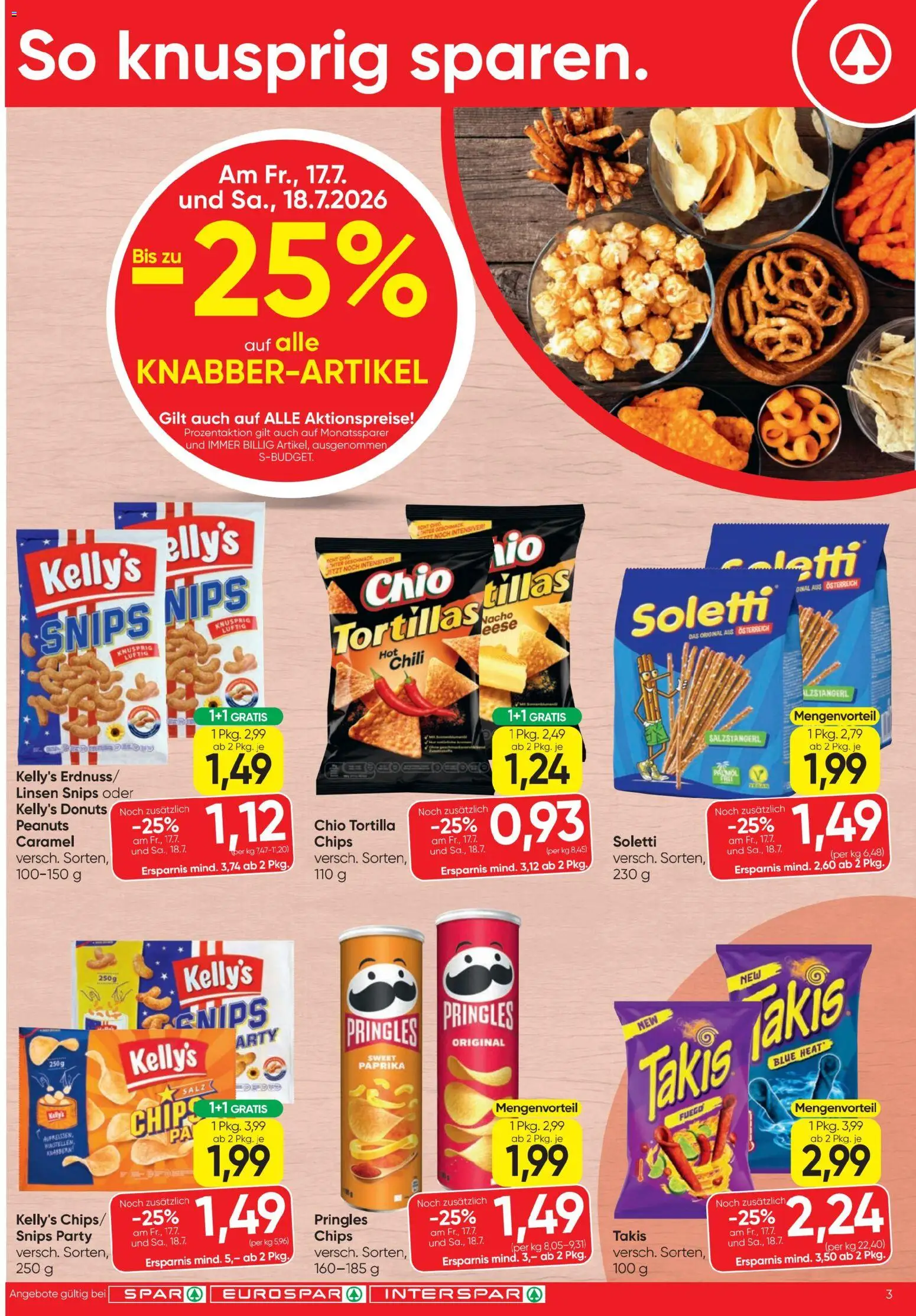 Spar - Flugblatt gültig ab 16.07.2026 | Seite: 3