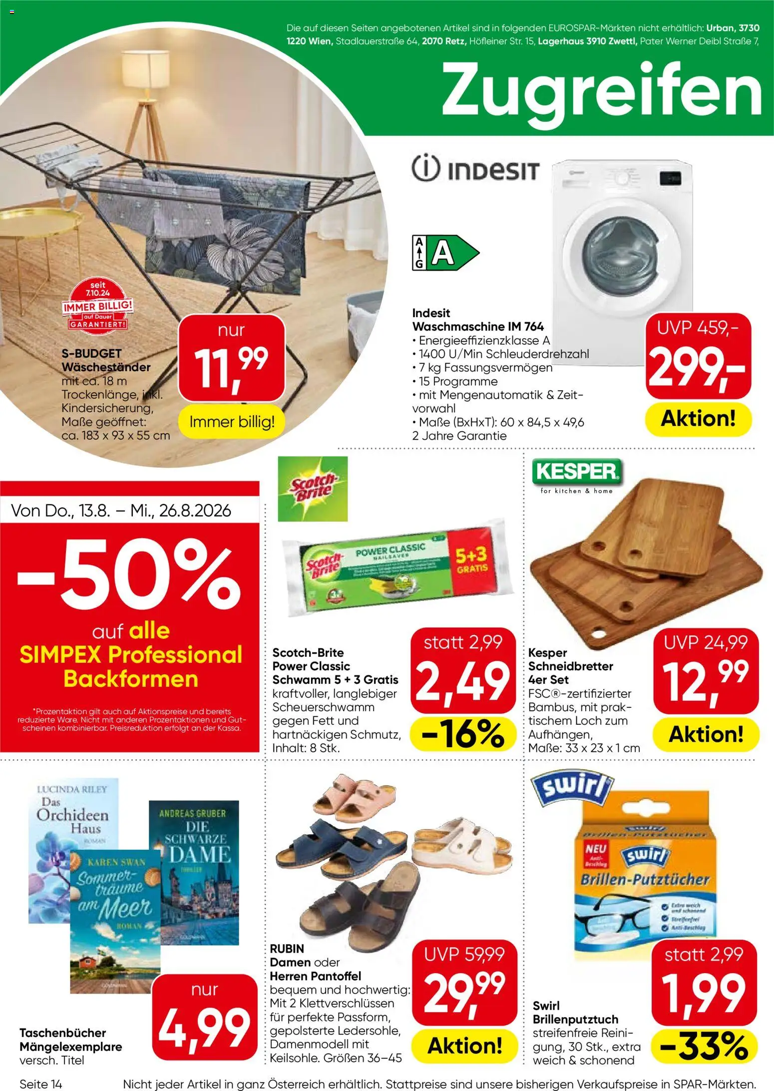 Eurospar - Flugblatt gültig ab 13.08.2026 | Seite: 14