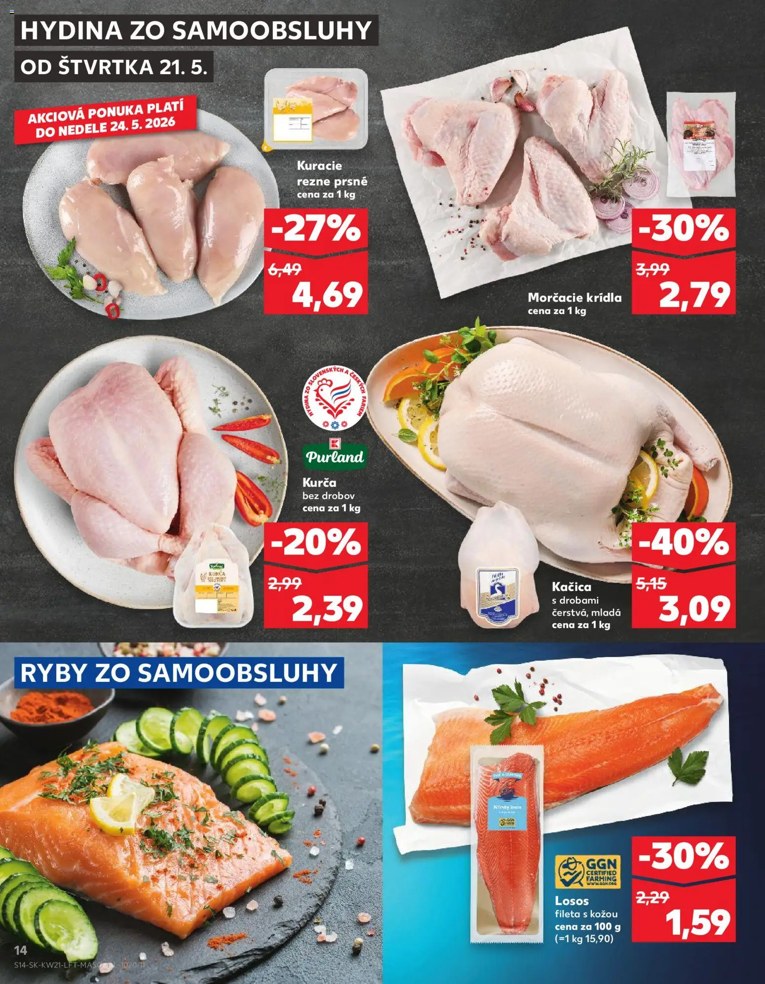 Nové Kaufland akcie – leták je platný od 21.05.2026 | Strana: 14
