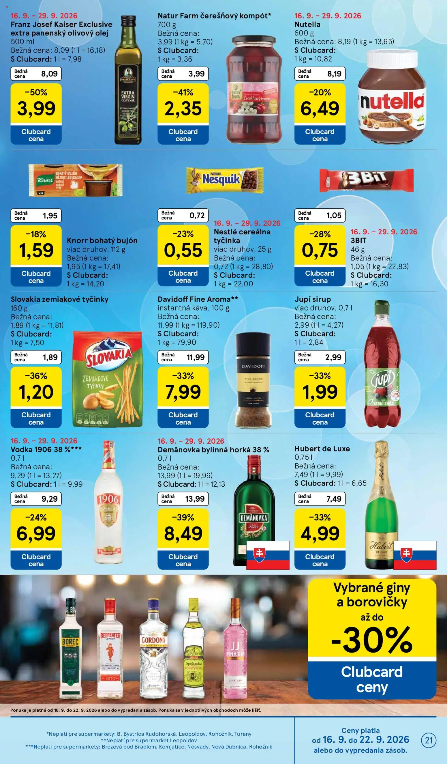Nové Tesco akcie – leták je platný od 16.09.2026 | Strana: 21