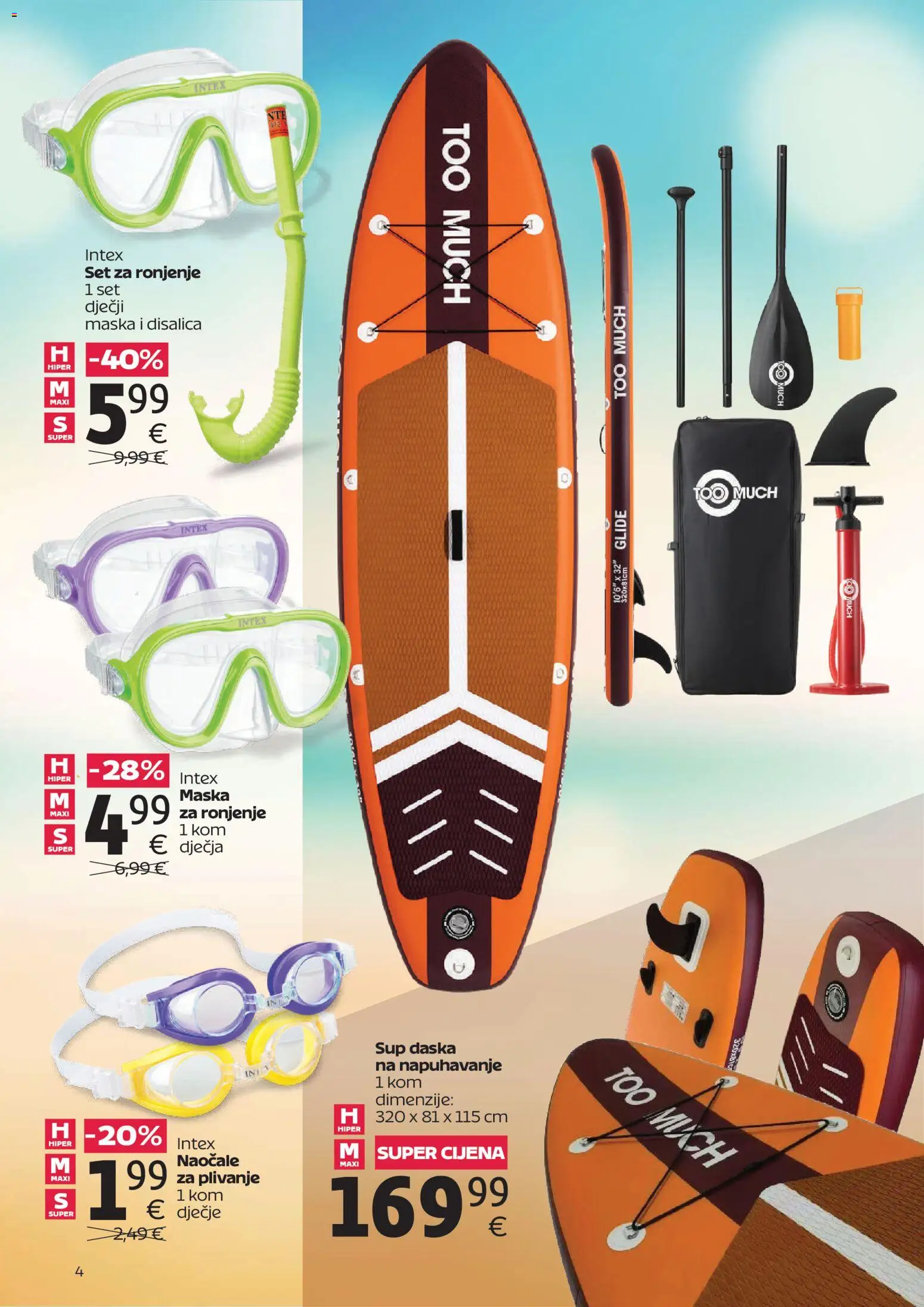 Tommy katalog | vrijedi od 15.06.2026 | Stranica: 4 | Proizvodi: Maska za ronjenje, Maska, Naočale