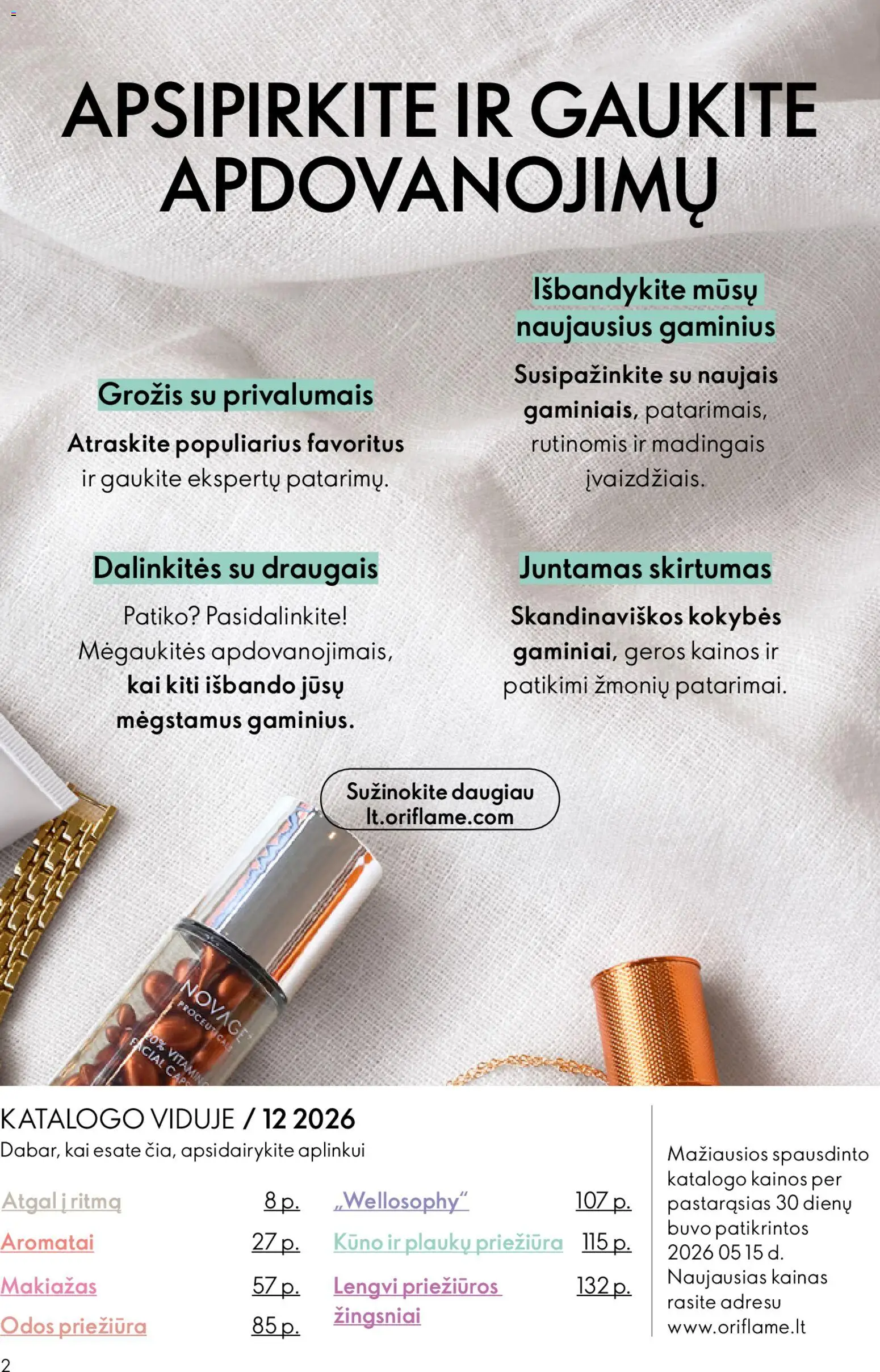 Oriflame akcijos nuo 2026.08.26 | Puslapis: 2 | Prekių: Makiažas