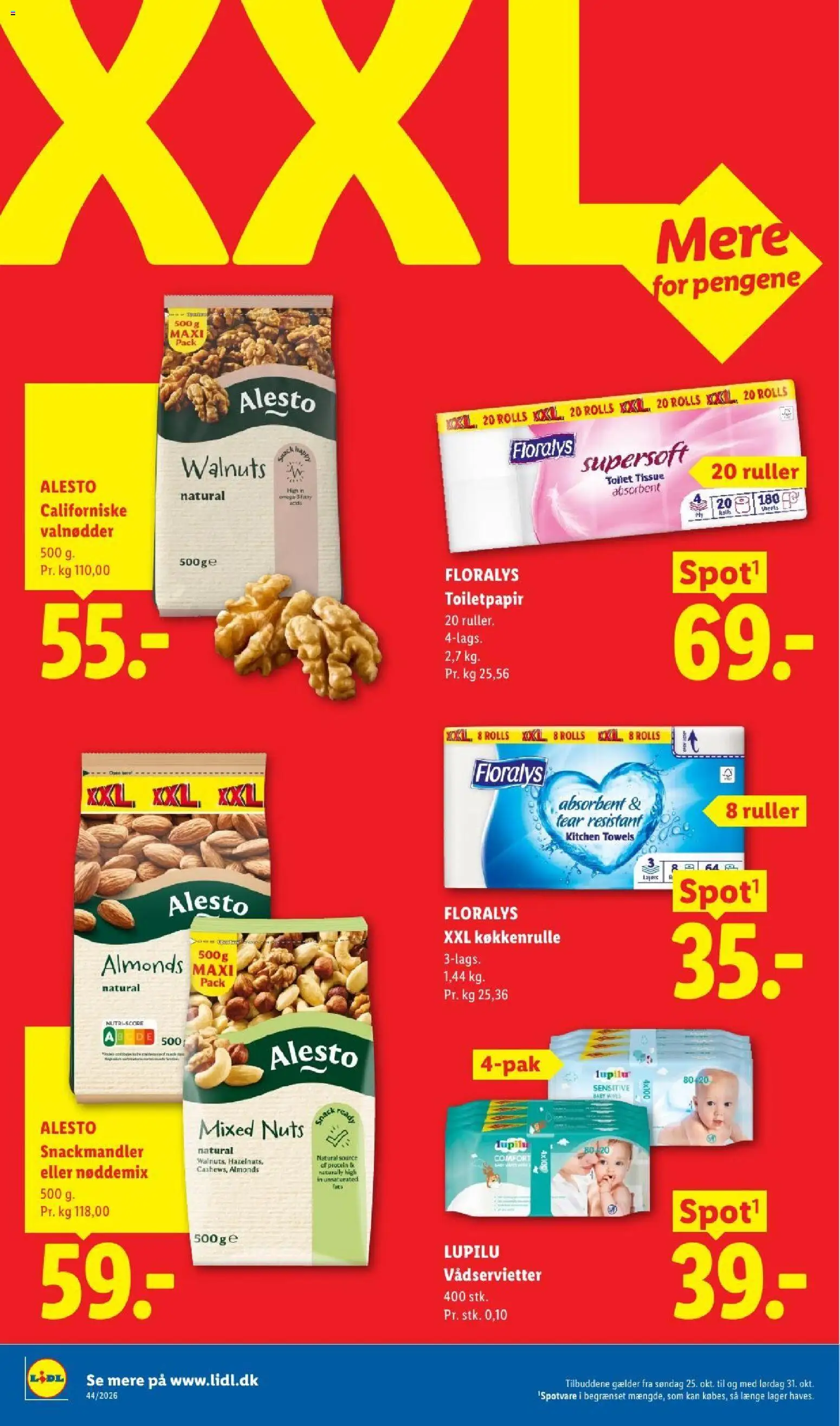 Lidl tilbudsavis – gyldig fra 25/10/2026 | Side: 13 | Produkter: Valnødder, Toilet, Søm