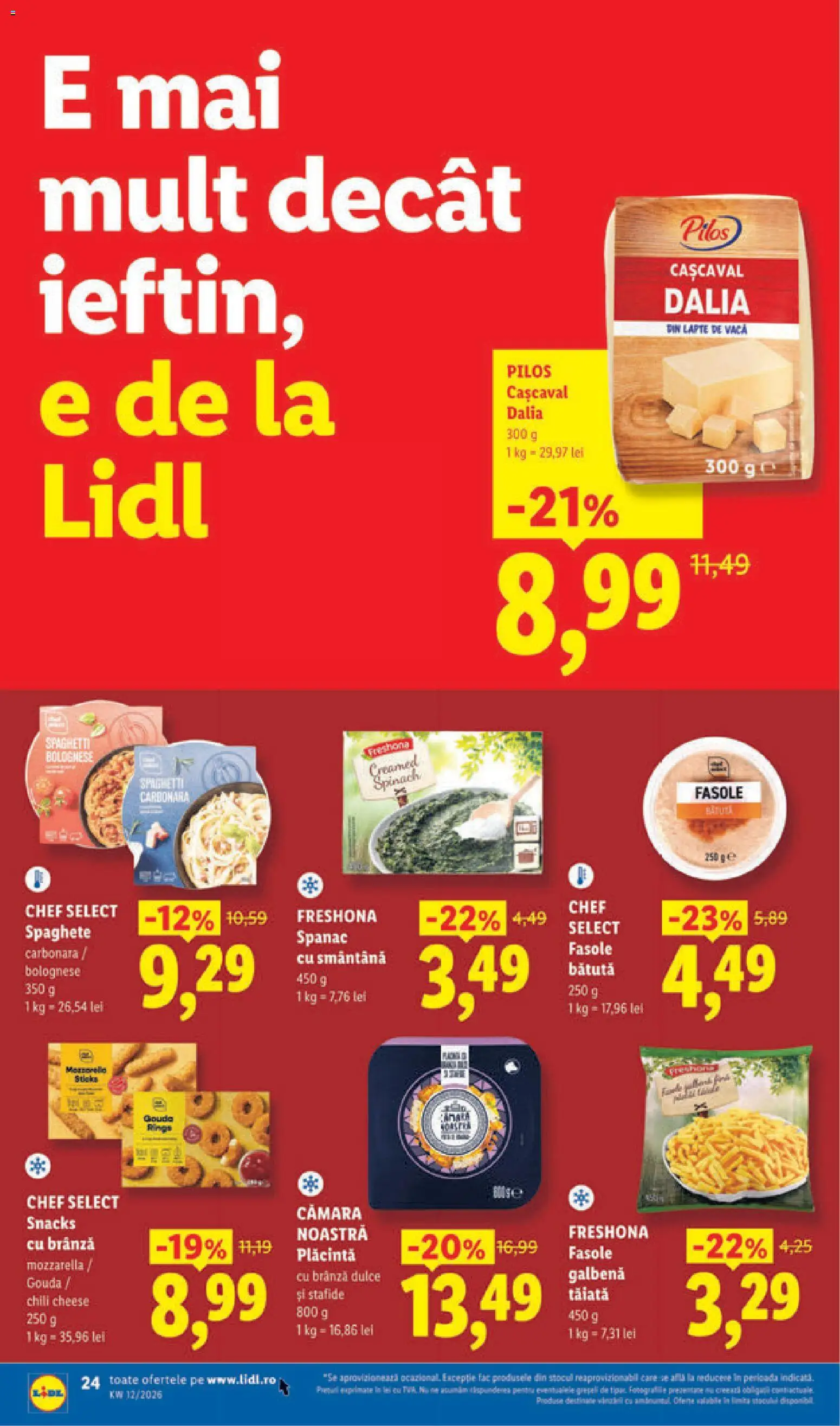 Noul catalog Lidl – valabil de la 16.03.2026 | Pagină: 24 | Produse: Toplar, Plăcintă, Brânză, Gouda