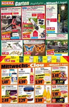 Norma Prospekt ab 03.08.2026 gültig | Seite: 13 | Produkte: Haribo, Pudding, Ladekabel, Ladegerät