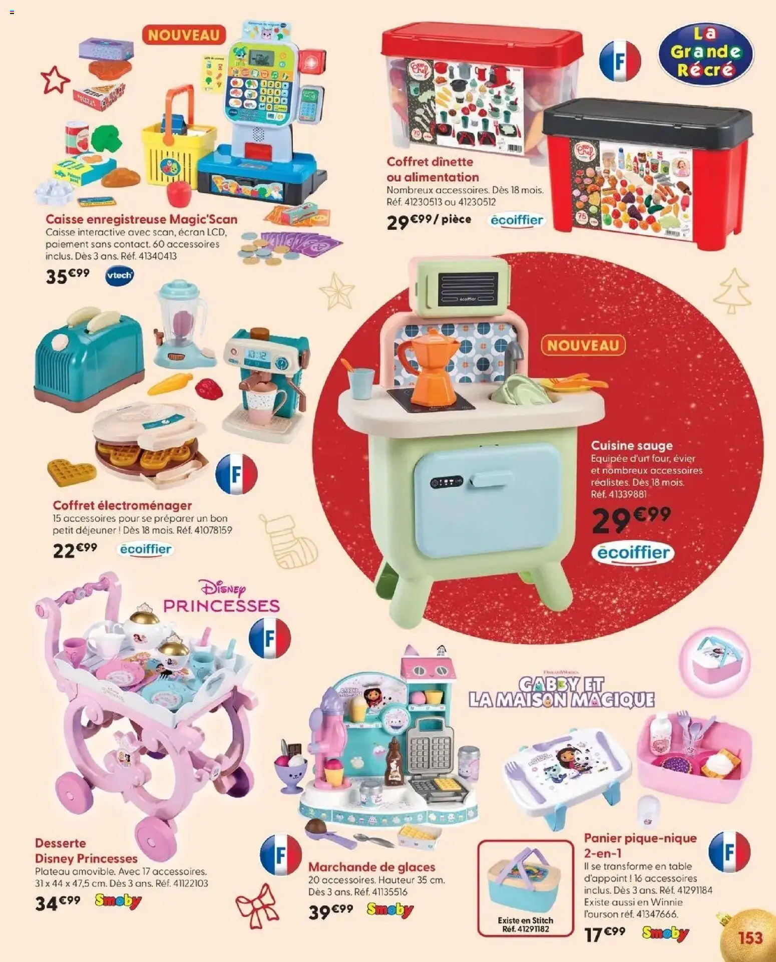 La Grande Récré - LE NOËL DE TOUTES LES PASSIONS à partir du 14/10/2026 - promo en ligne | Page: 153 | Produits: Glaces, Alimentation, Table, Panier