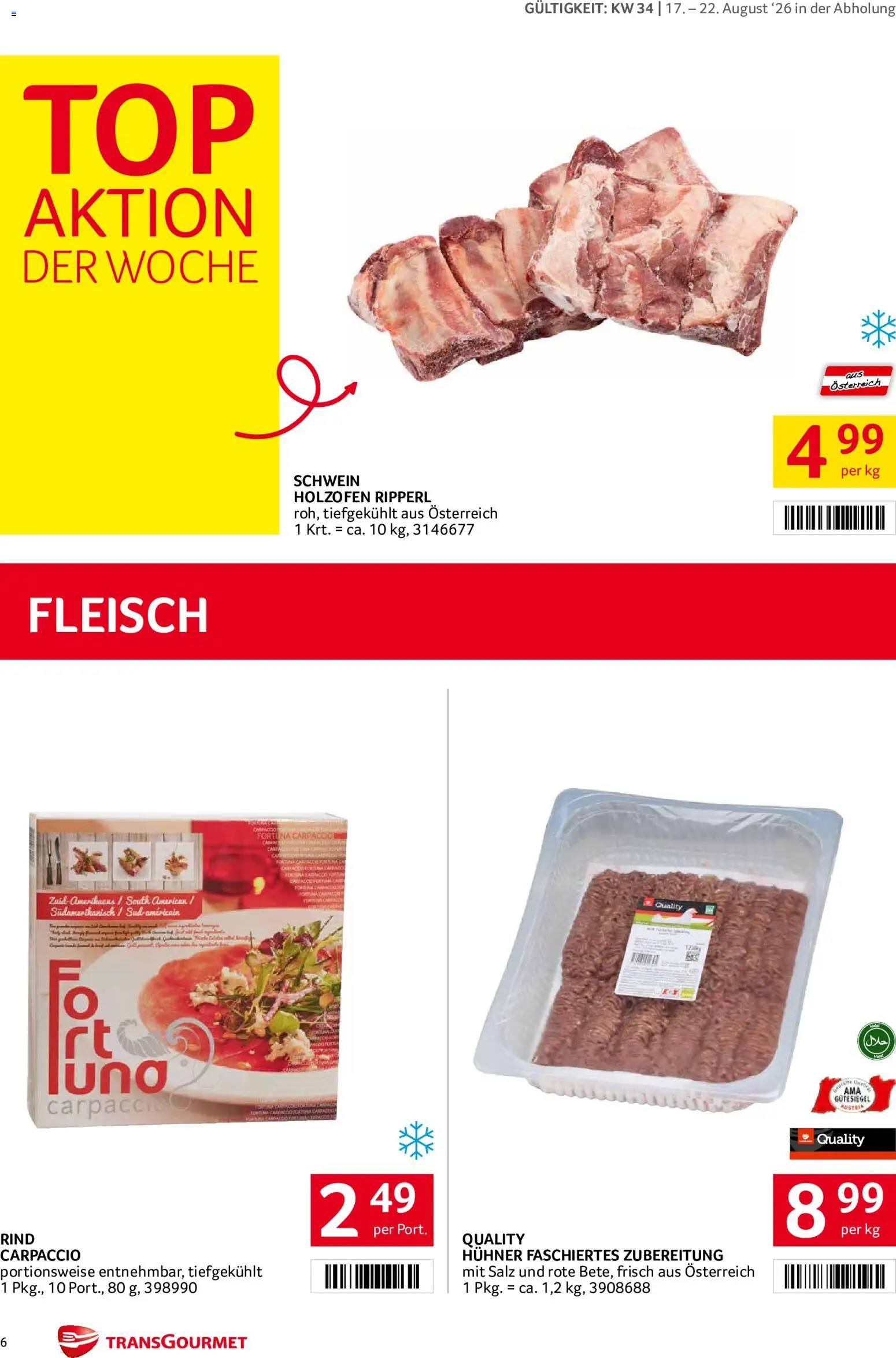 Transgourmet Flugblatt gültig ab 17.08.2026 | Seite: 6 | Produkte: Salz