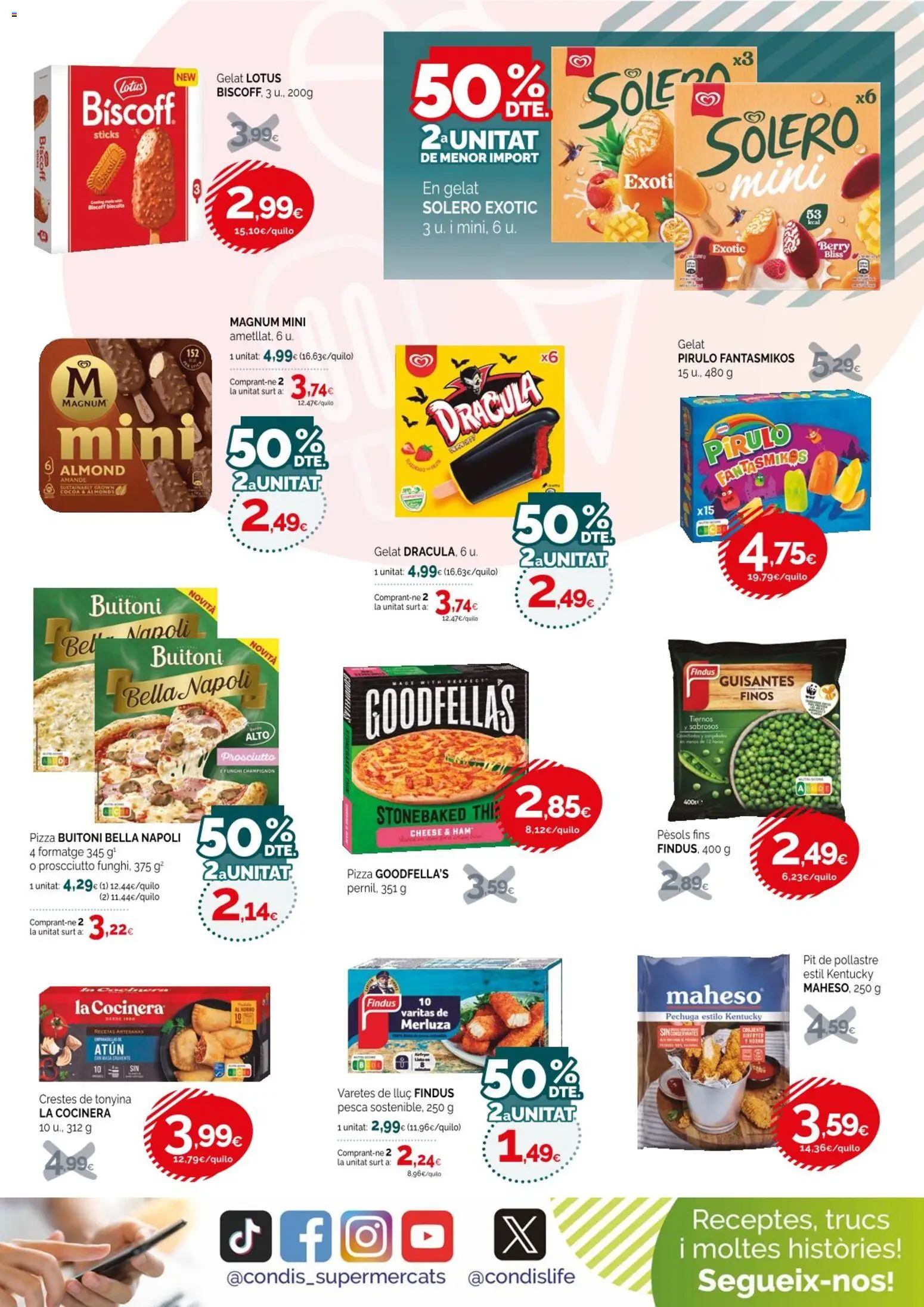 Condis folleto life │ válido desde el 15/07/2026 | Página: 7 | Productos: Atún, Pizza, Lotus, Magnum