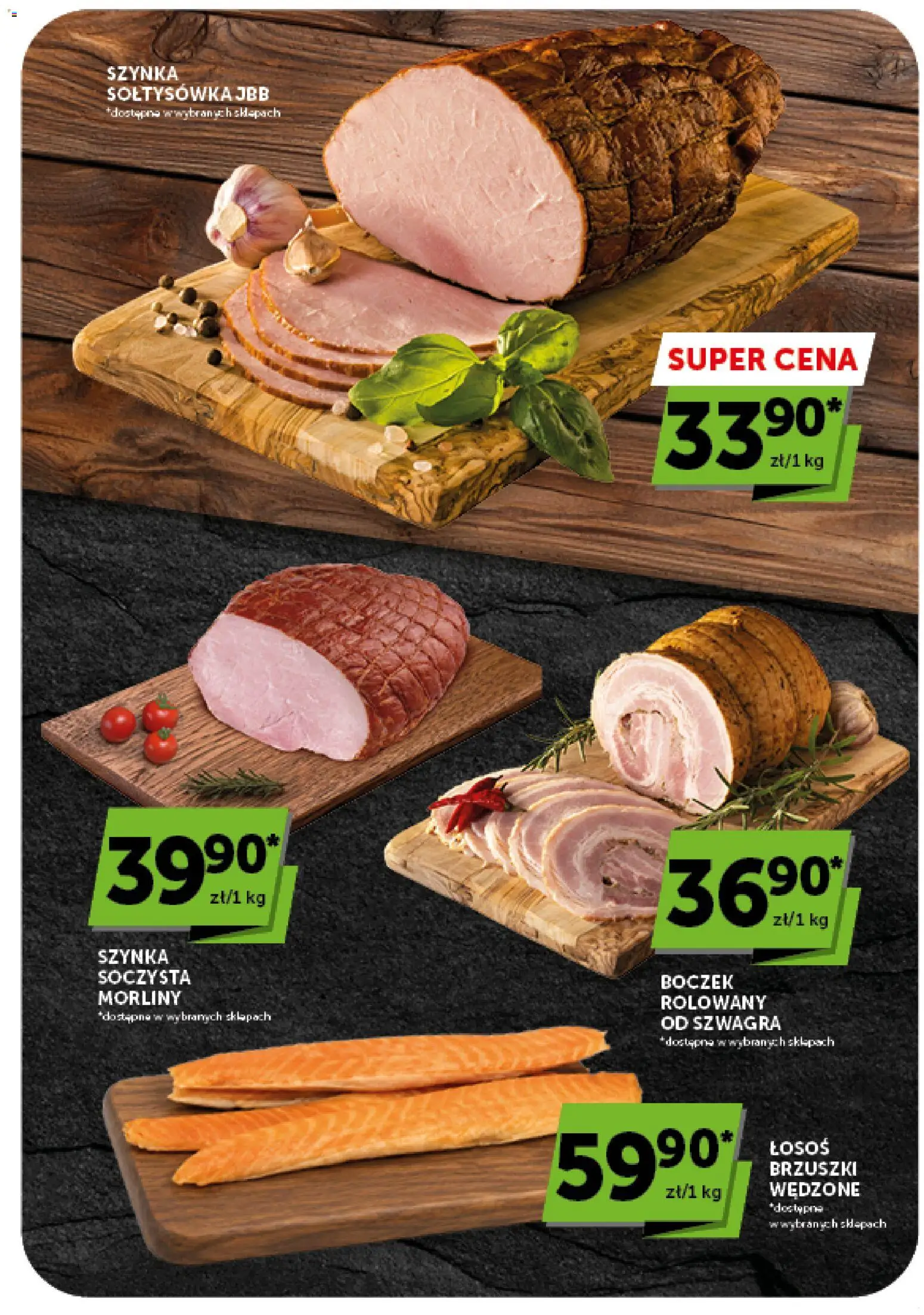 ABC gazetka od 30.07.2026 | Strona: 12 | Produkty: Szynka, Łosoś, Boczek