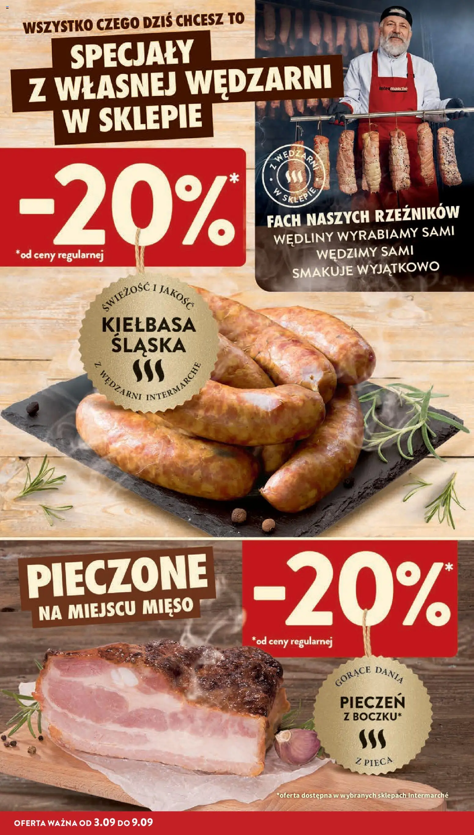 Intermarche gazetka od 03.09.2026 | Strona: 16 | Produkty: Specjały, Mięso, Kiełbasa śląska, Wędliny