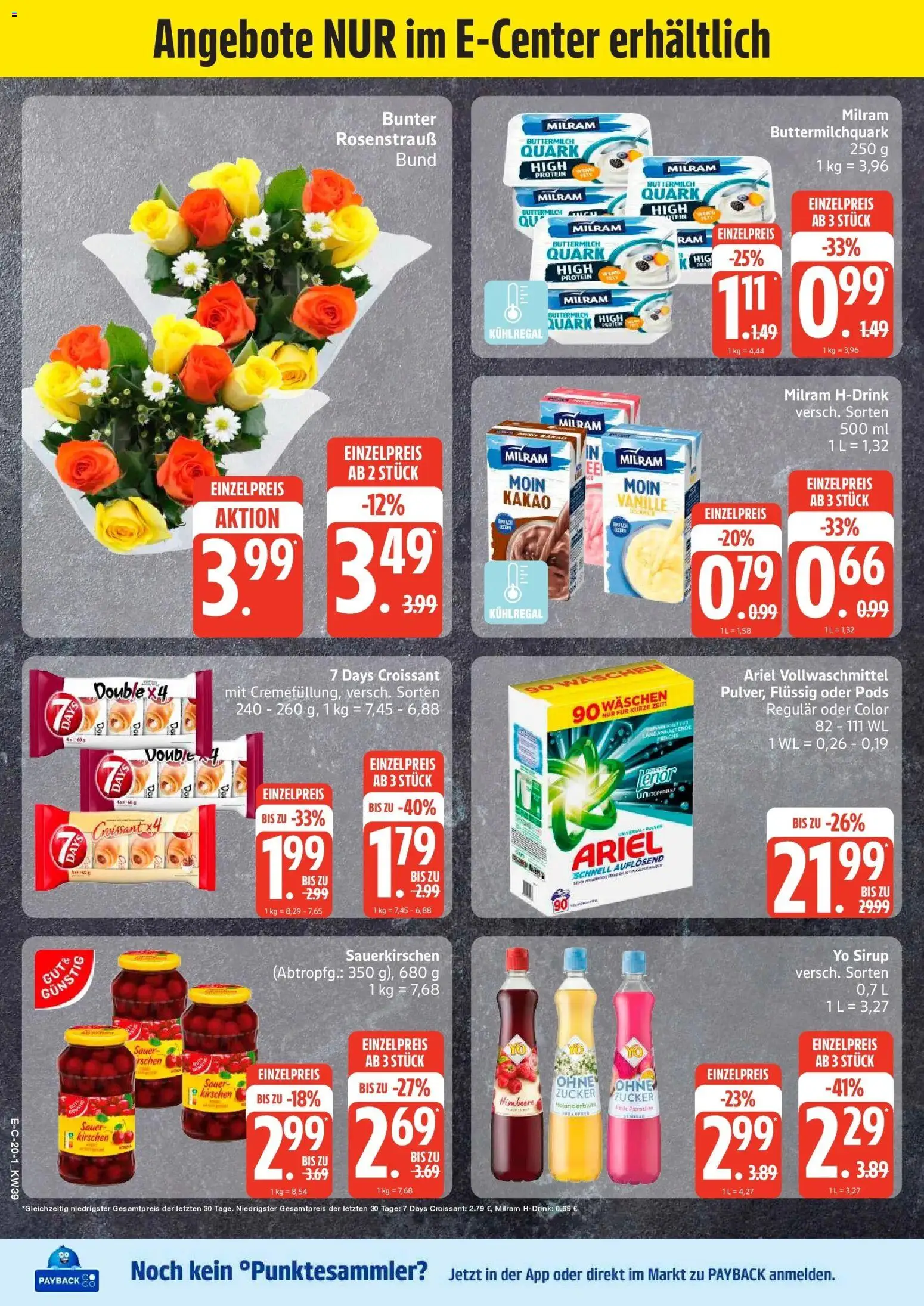 Edeka Prospekt Hemmoor (ab 21.09.2026) » Angebote Online | Seite: 28 | Produkte: Lenor, Buttermilch, Croissant, Kirschen