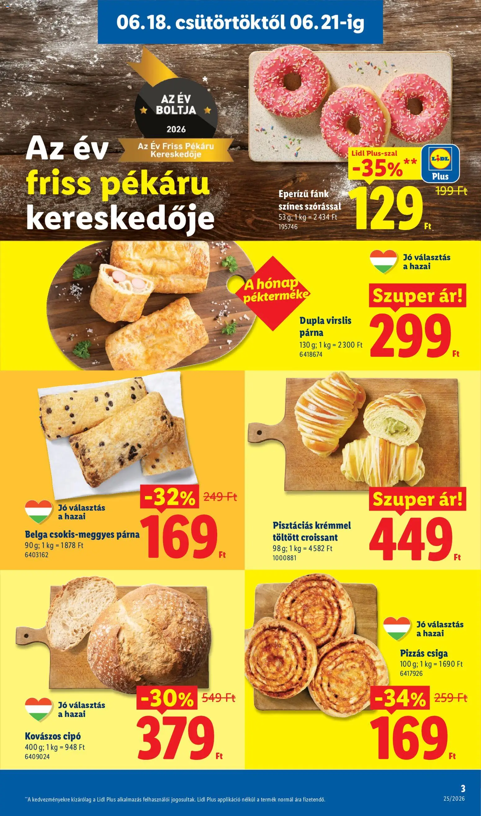 Lidl akciós ujság - amely érvényes a következő dátumtól: 18.06.2026 | Oldal: 3