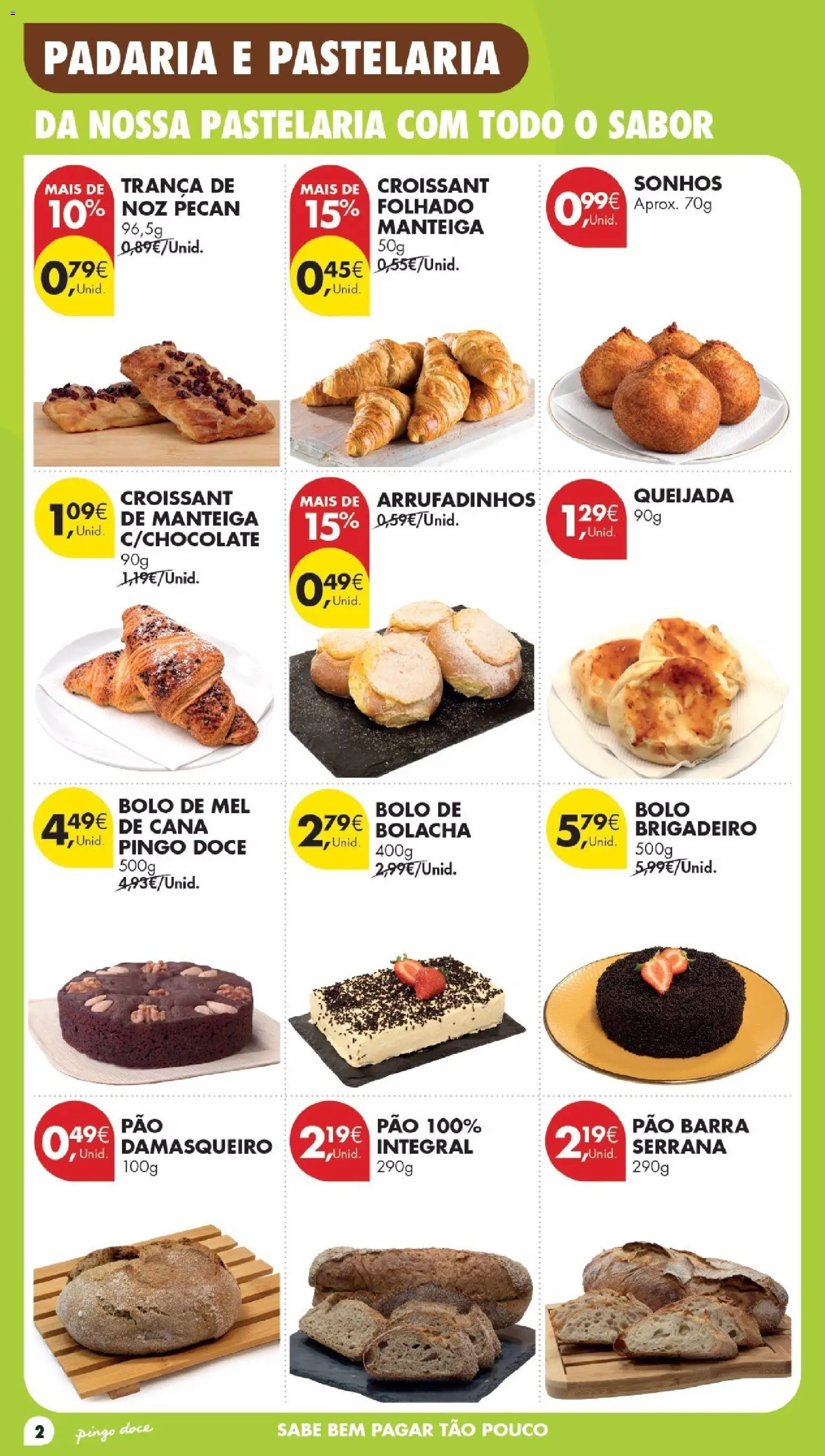 Pingo Doce folheto Poupe Esta Semana Madeira │ válido de 06/10/2026 | Página: 2 | Produtos: Padaria, Croissant, Bolo, Manteiga