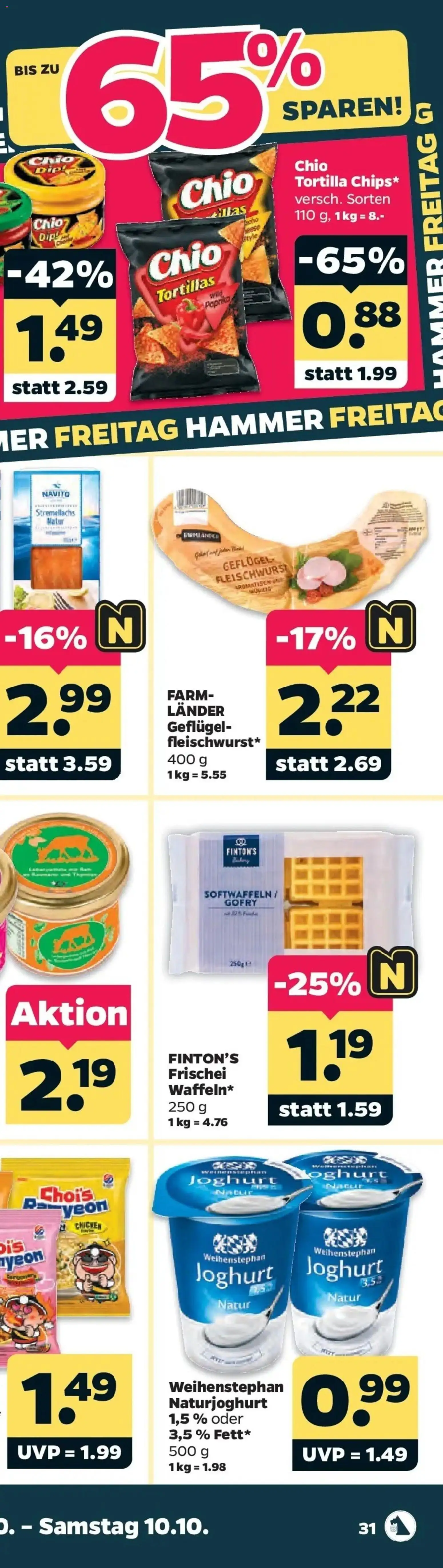 Netto Aktueller Prospekt ab 05.10.2026 → Angebote nächste Woche | Seite: 78 | Produkte: Tortillas, Joghurt, Paprika, Chio tortillas