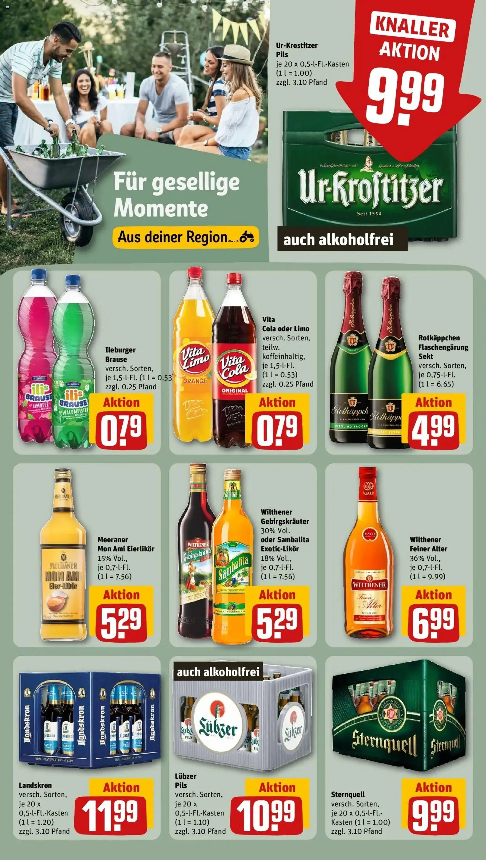 REWE Prospekt ab 03.08.2026 zum Blättern » Angebote | Seite: 18 | Produkte: Wilthener, Pils, Vita cola, Rotkäppchen