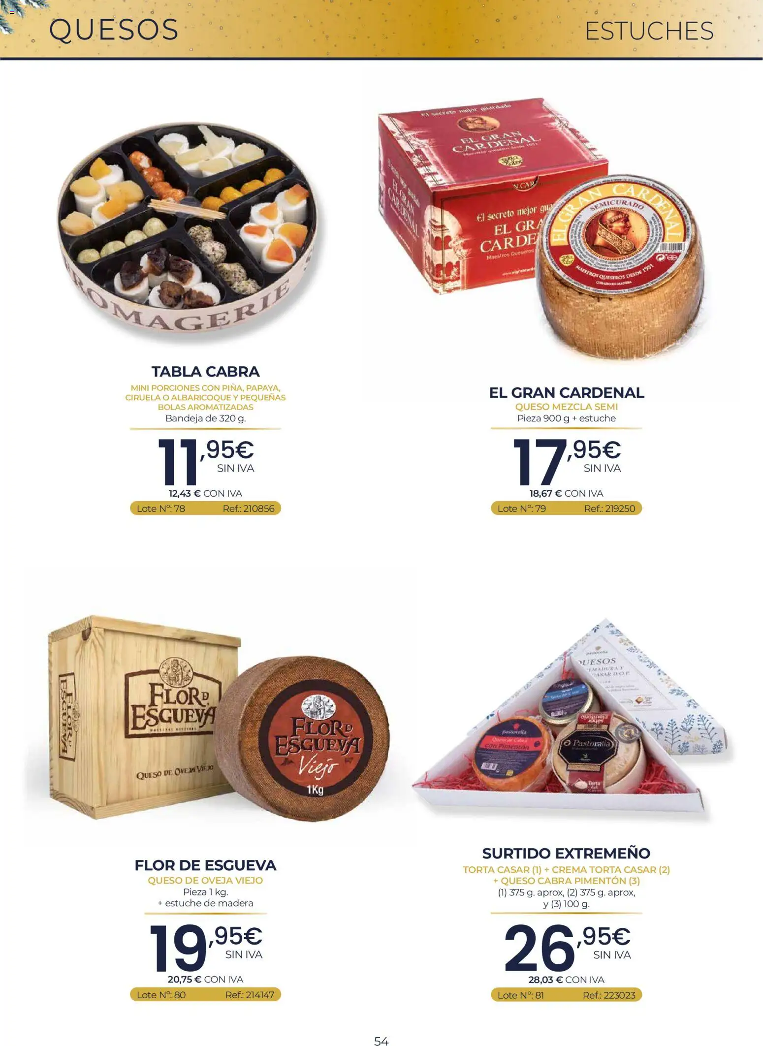 Makro Lotes y Cestas Navidad Centro │ válido desde el 03/09/2026 | Página: 54 | Productos: Queso de oveja, Queso, Albaricoque, Bandeja