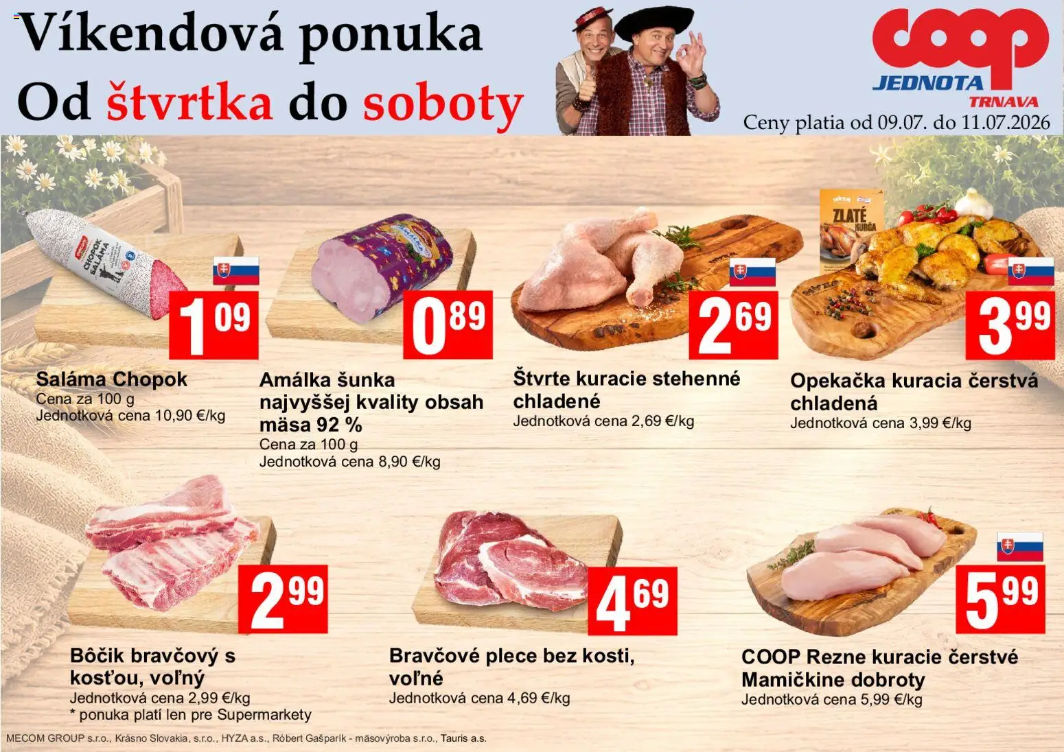 Nové COOP Jednota akcie – leták je platný od 09.07.2026 | Strana: 3