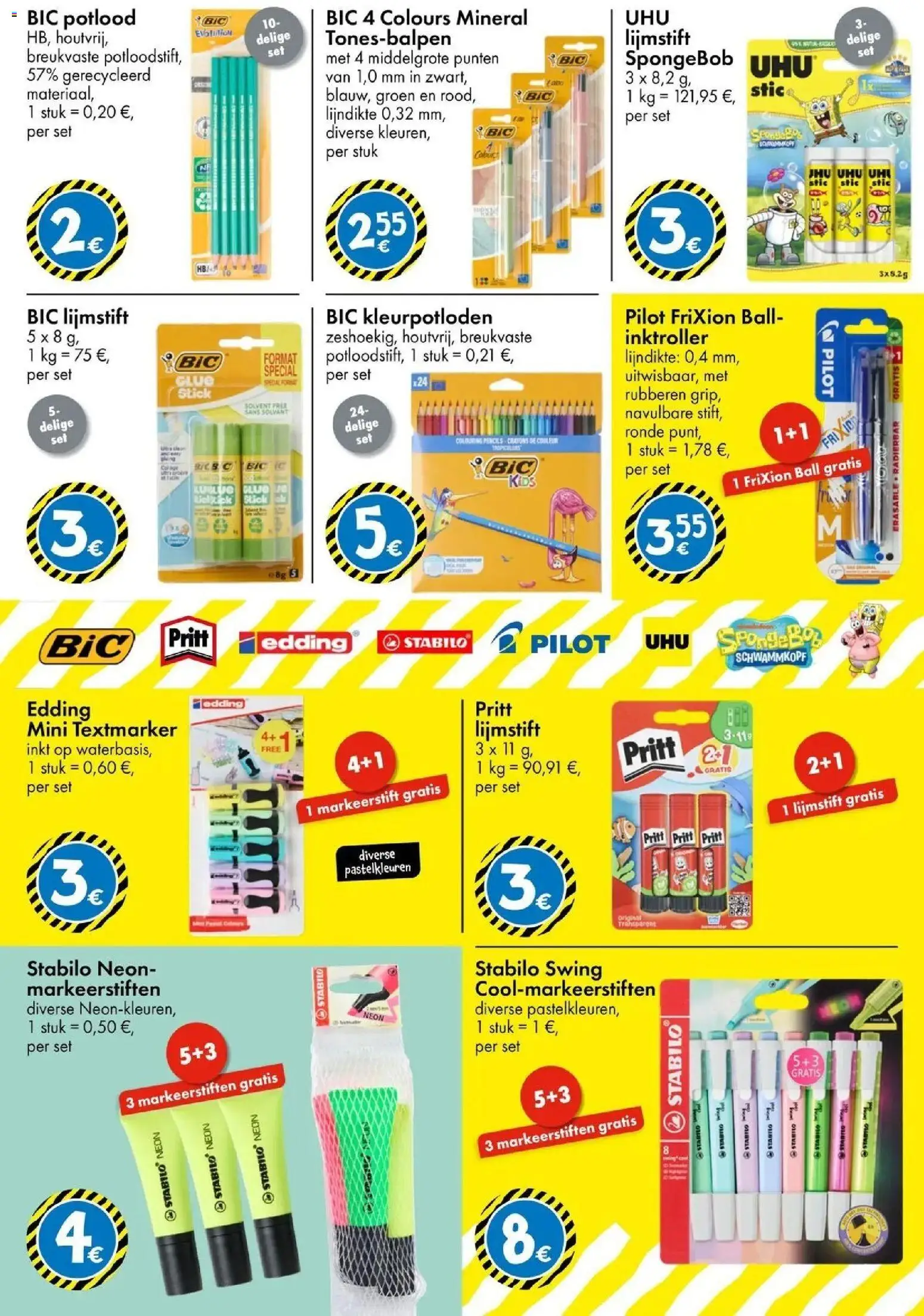 TEDi - TEDi folder tot 14.08.2026 vanaf 14/08/2026 | Pagina: 10 | Producten: Markeerstiften, Potlood, Markeerstift, Kleurpotloden