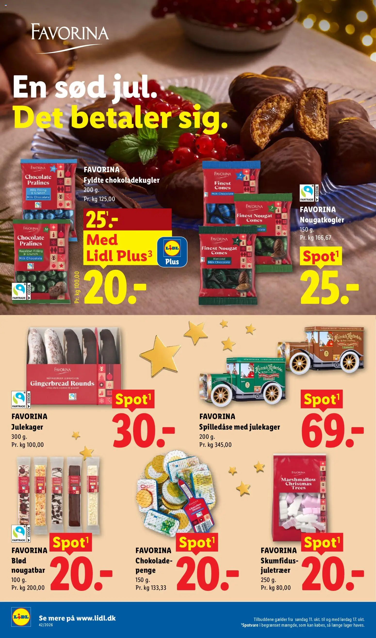 Lidl tilbudsavis – gyldig fra 11/10/2026 | Side: 13 | Produkter: Chokolade, Chokoladekugler, Nougat, Søm