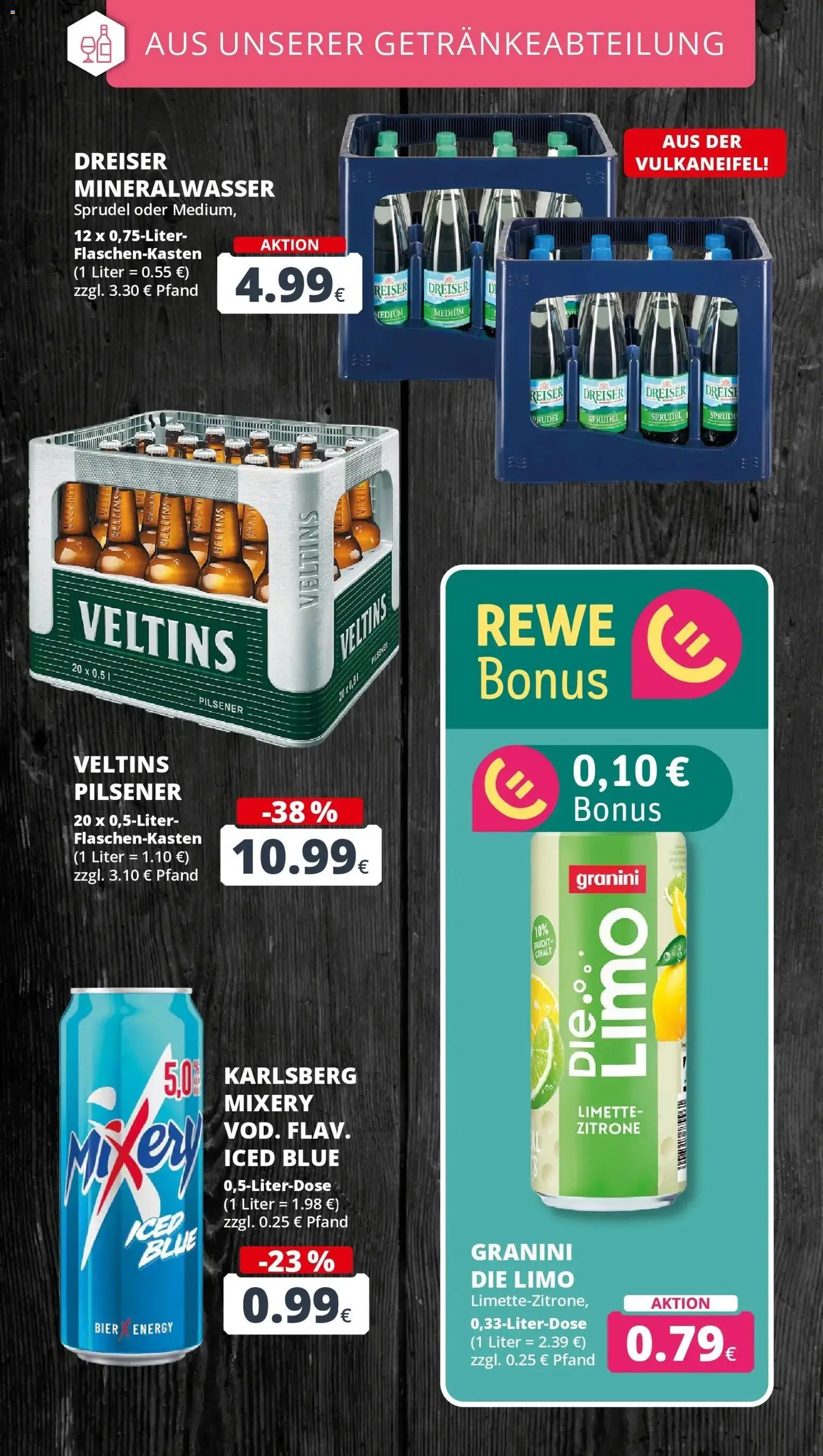 REWE Prospekt ab 10.08.2026 zum Blättern » Angebote | Seite: 19 | Produkte: Bier, Zitrone, Mixery, Veltins