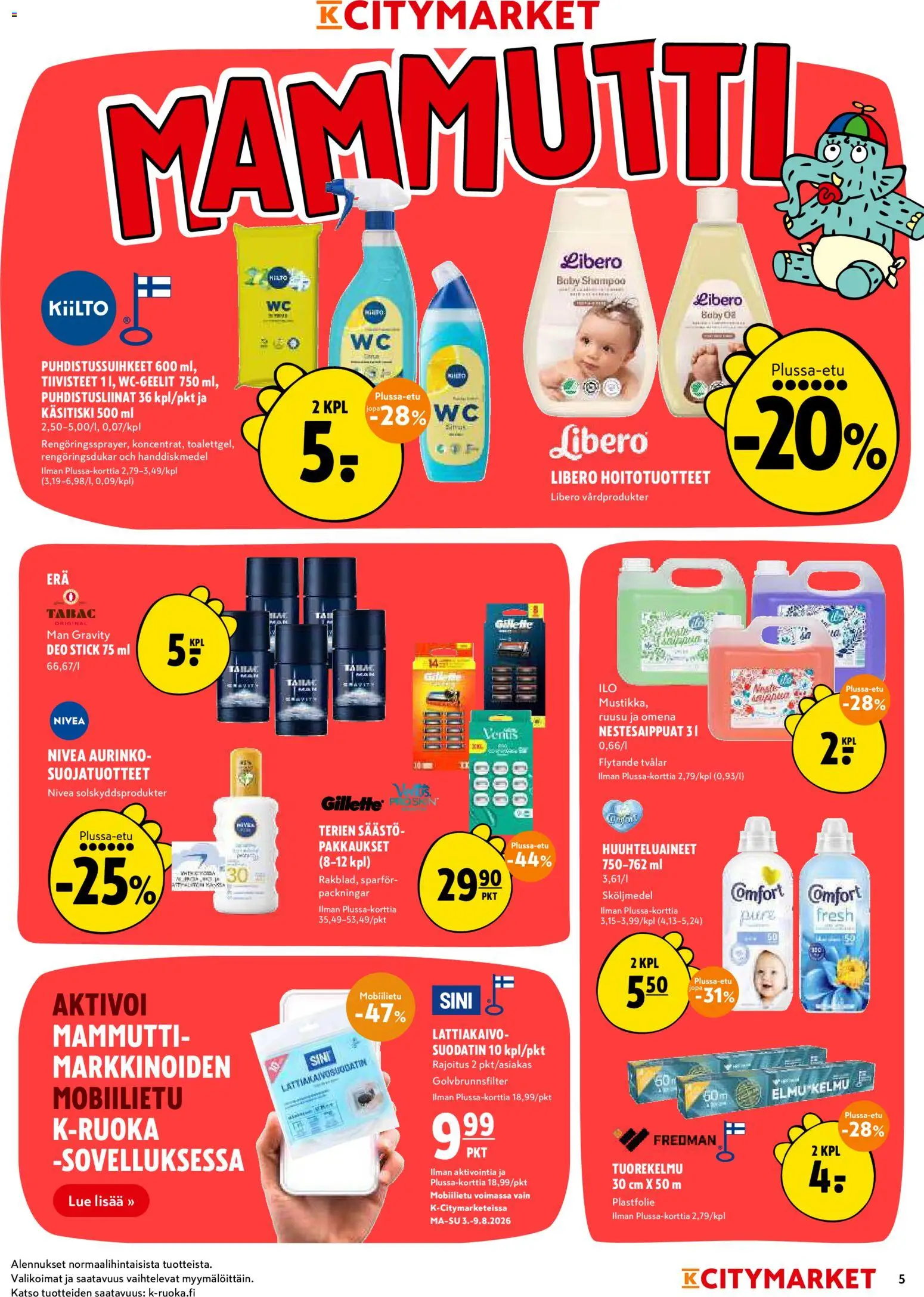 K-Citymarket tarjoukset – voimassa 03/08/2026 alkaen | Sivu: 5